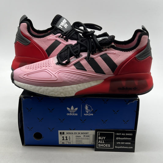Size 11.5 - Adidas Ninja x ZX 2K Boost Time In - True Pink Scarlet (FZ0454)