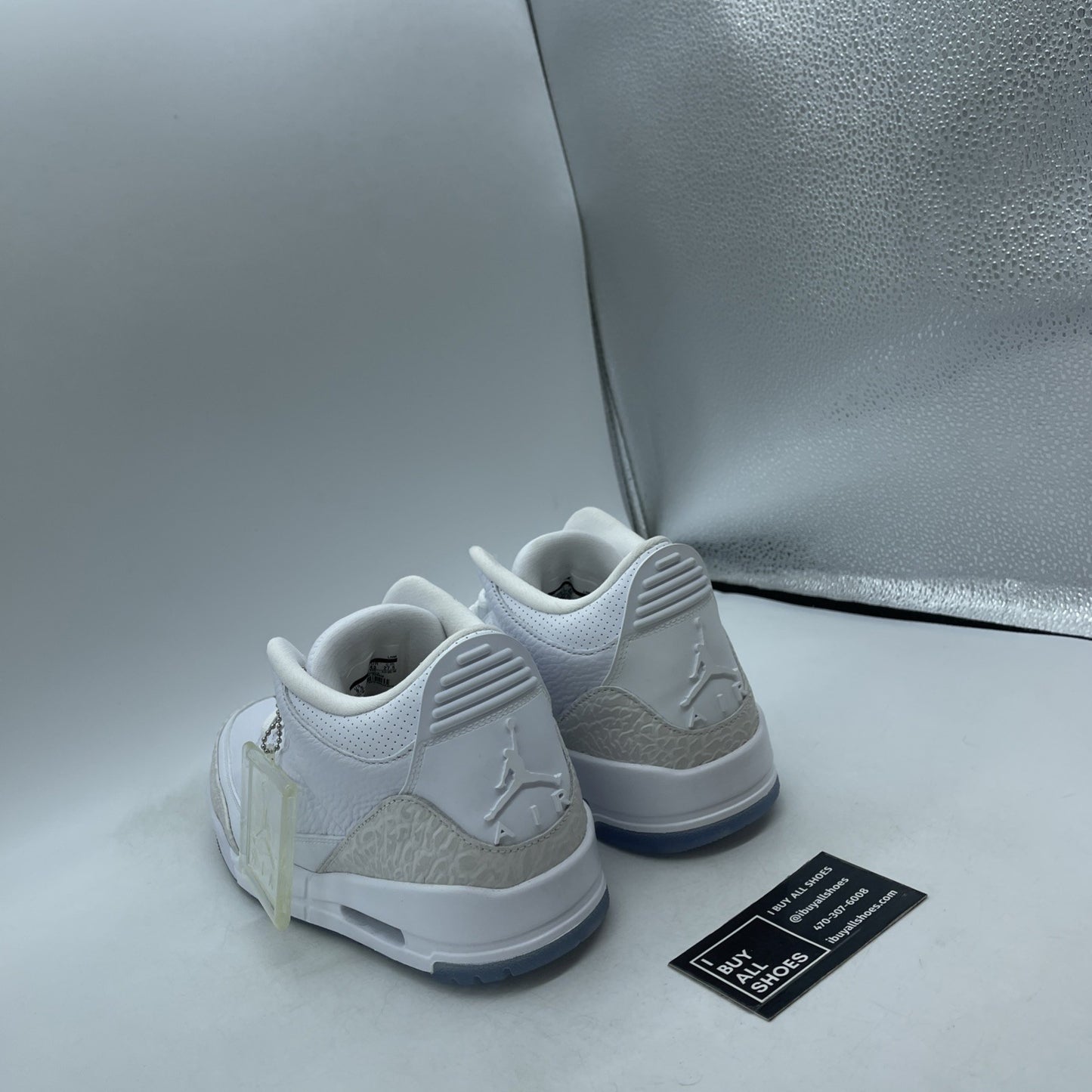 Size 9.5 - Air Jordan 3 Retro Triple White (136064-111)