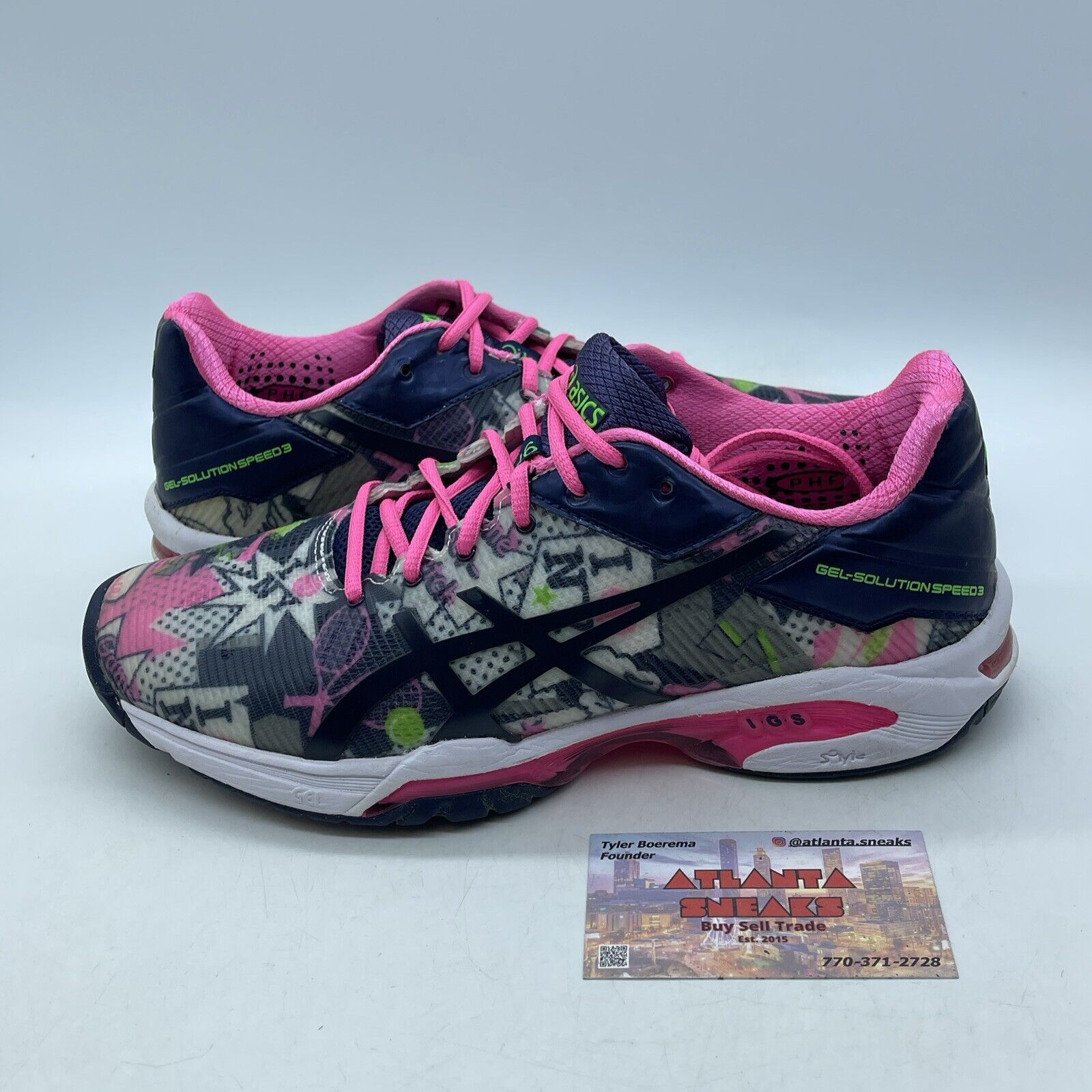 Size 8.5W - Asics Gel-Solution Speed 3 Special Edition “NYC” Suede Leather E668N
