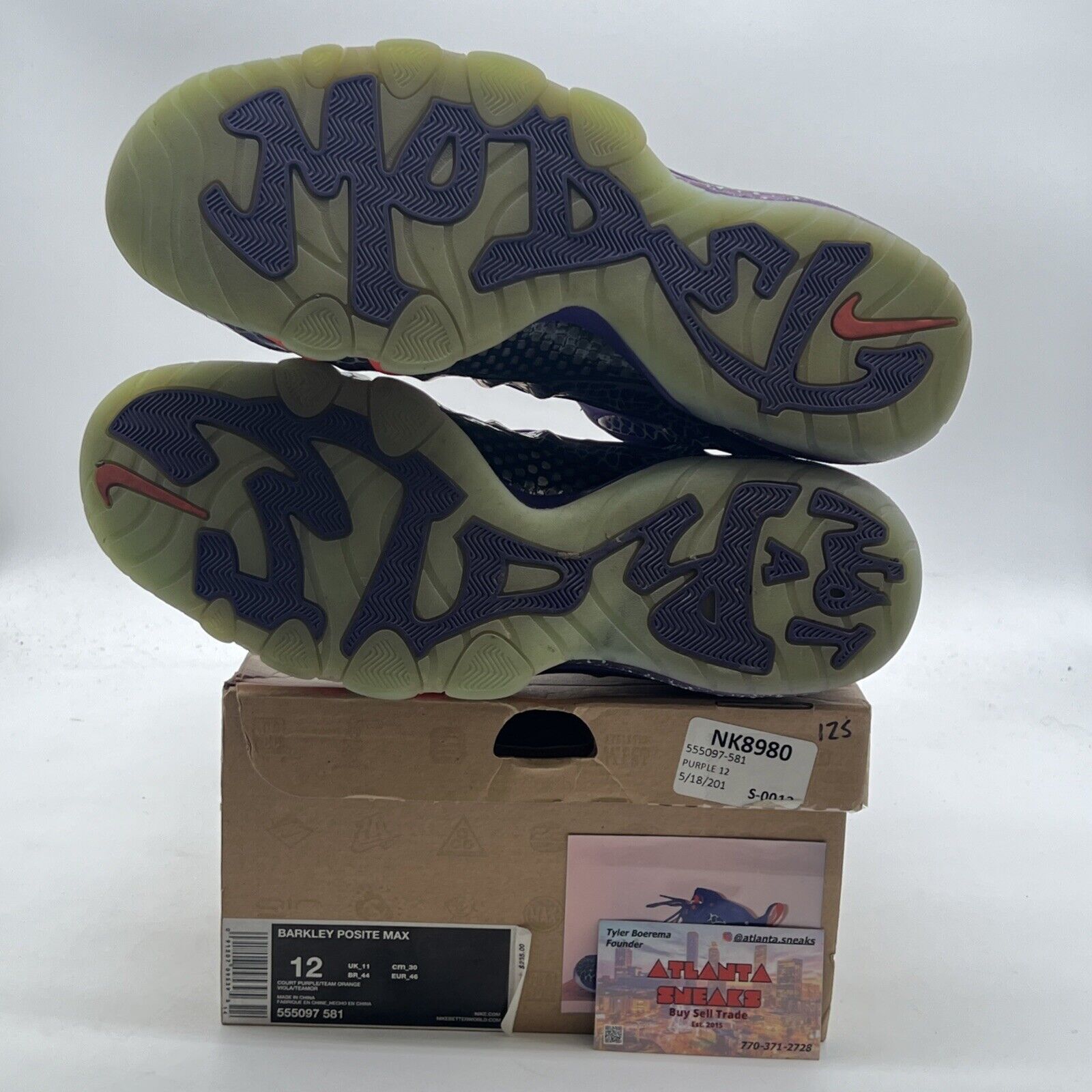Size 12 - Nike Barkley Posite Max Phoenix Suns (555097-581)