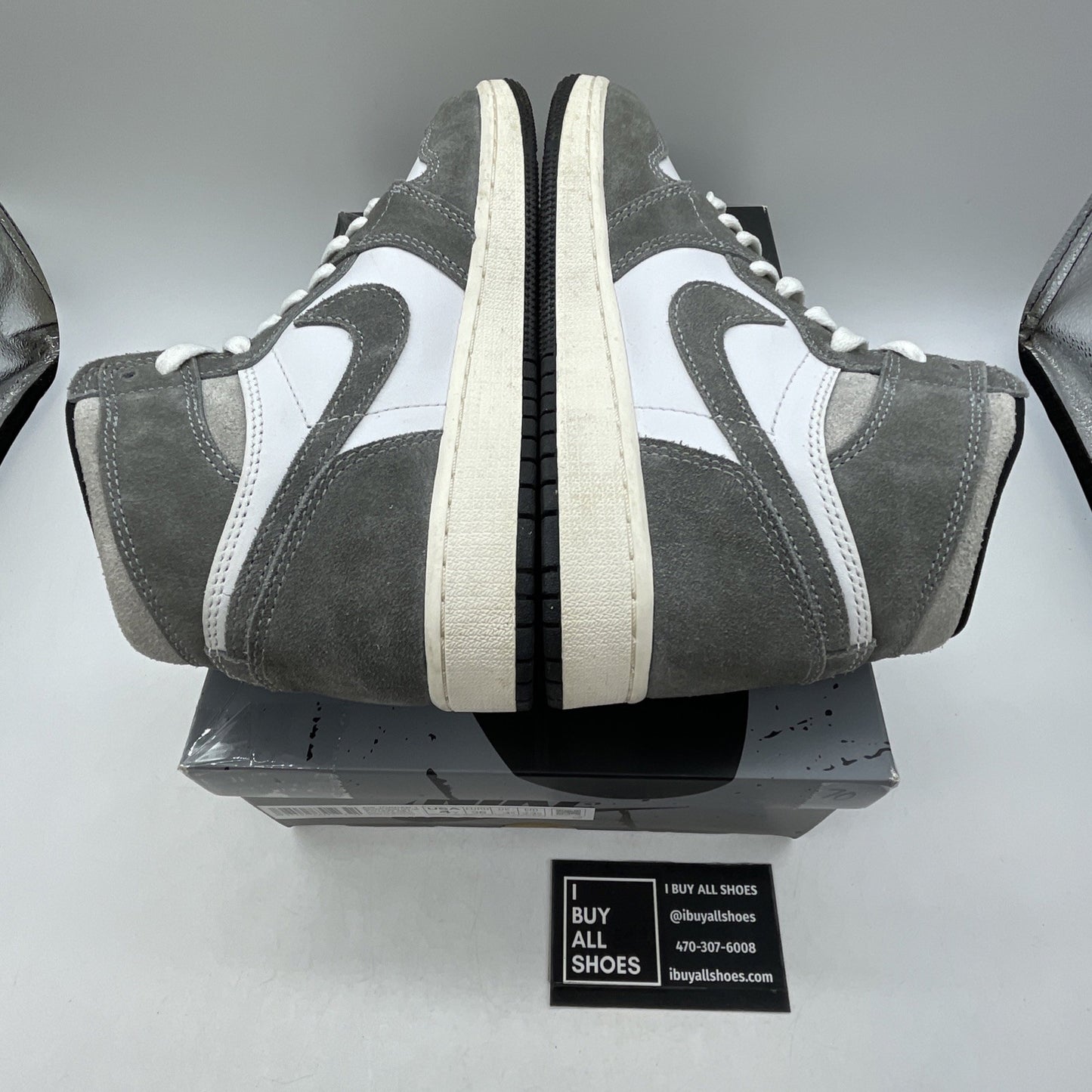 Size 4Y (GS) - Air Jordan 1 High Retro OG Washed Black (FD1437-051)