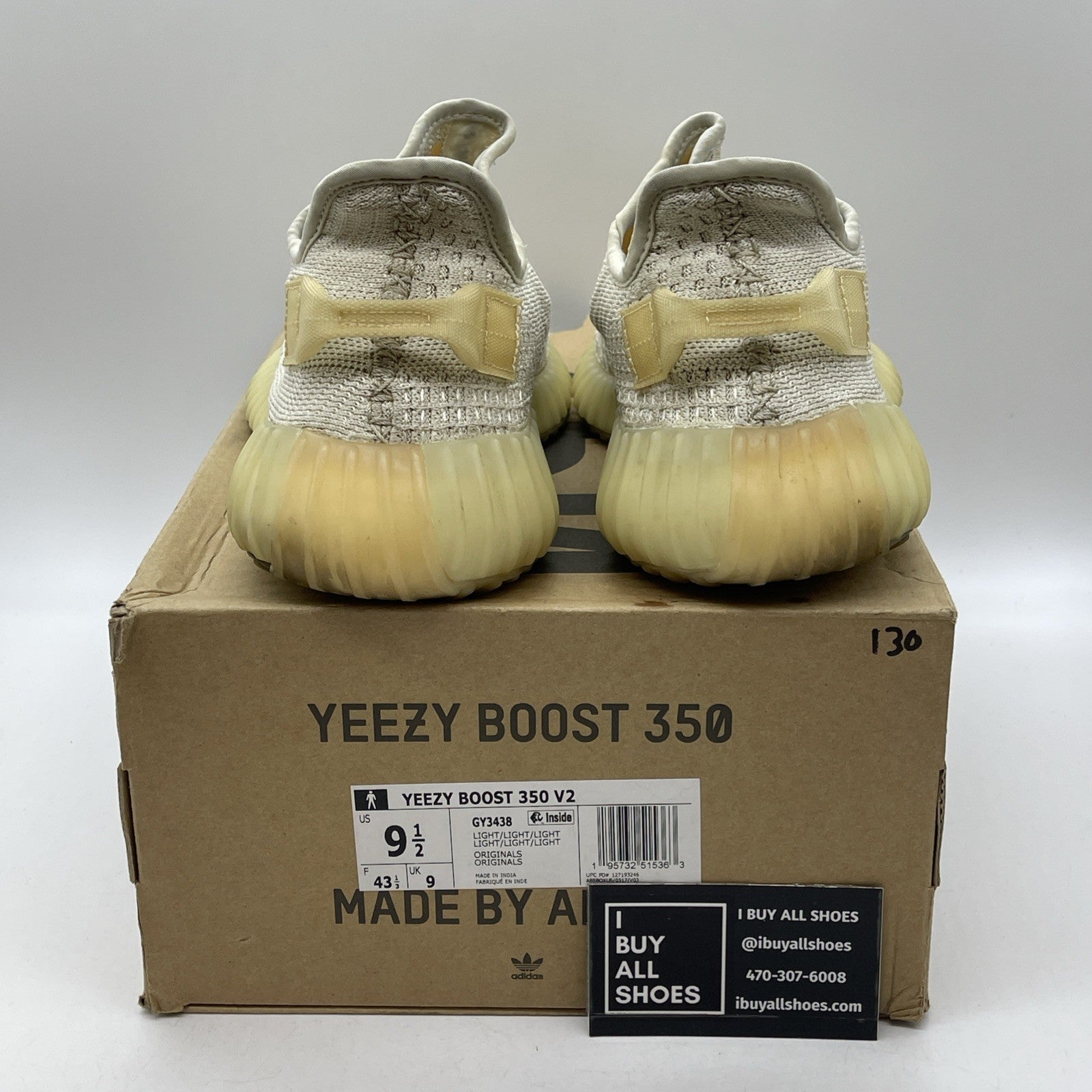 Size 9.5 - adidas Yeezy Boost 350 V2 Low Light Tan Suede (GY3438)