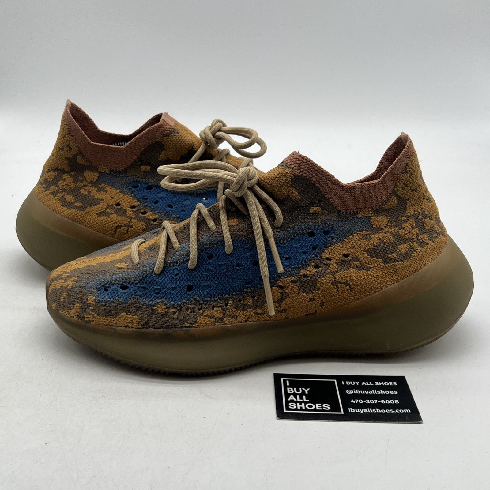 Size 11.5 - adidas Yeezy Boost 380 Blue Oat Non-Reflective (Q47306)
