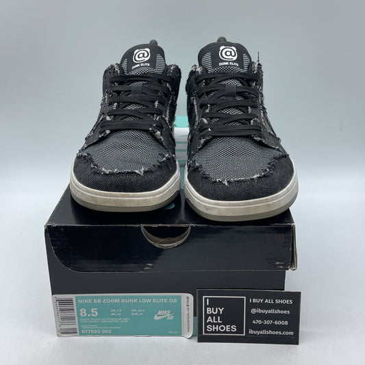 Size 8.5 - Medicom Toy x Nike SB Dunk Elite Low Black (877063-002)