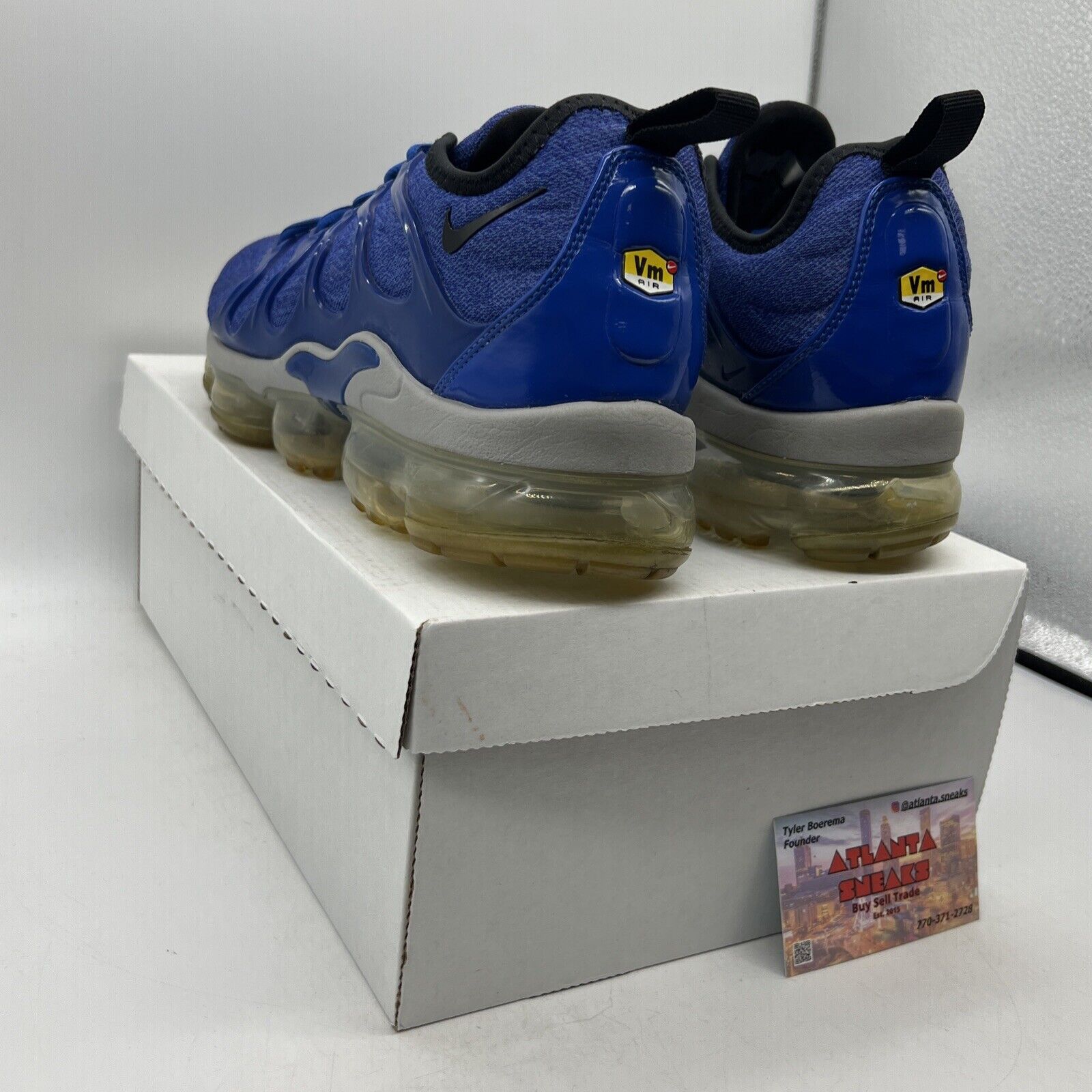 Size 10.5 - Nike Air Vapormax Plus Game Royal (924453-404)