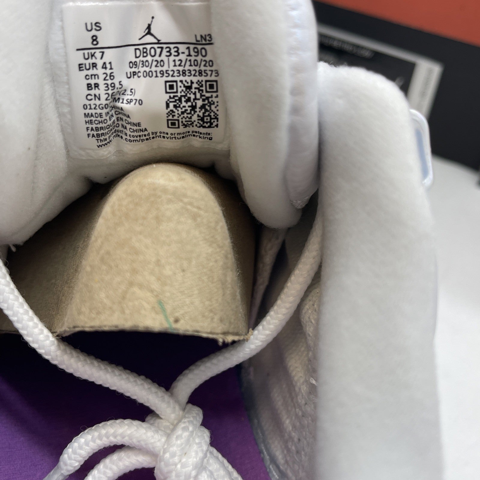 Size 8 - Air Jordan 12 Retro Low Easter White Leather (DB0733-190)
