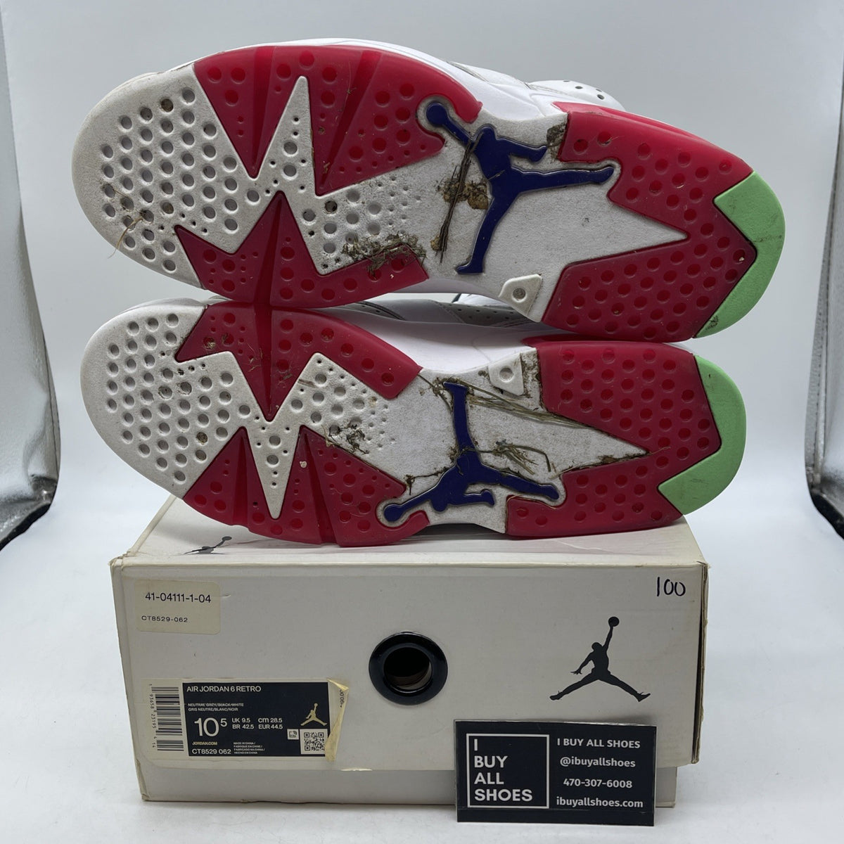 Size 10.5 - Air Jordan 6 Retro Hare White 2020 (CT8529-062)