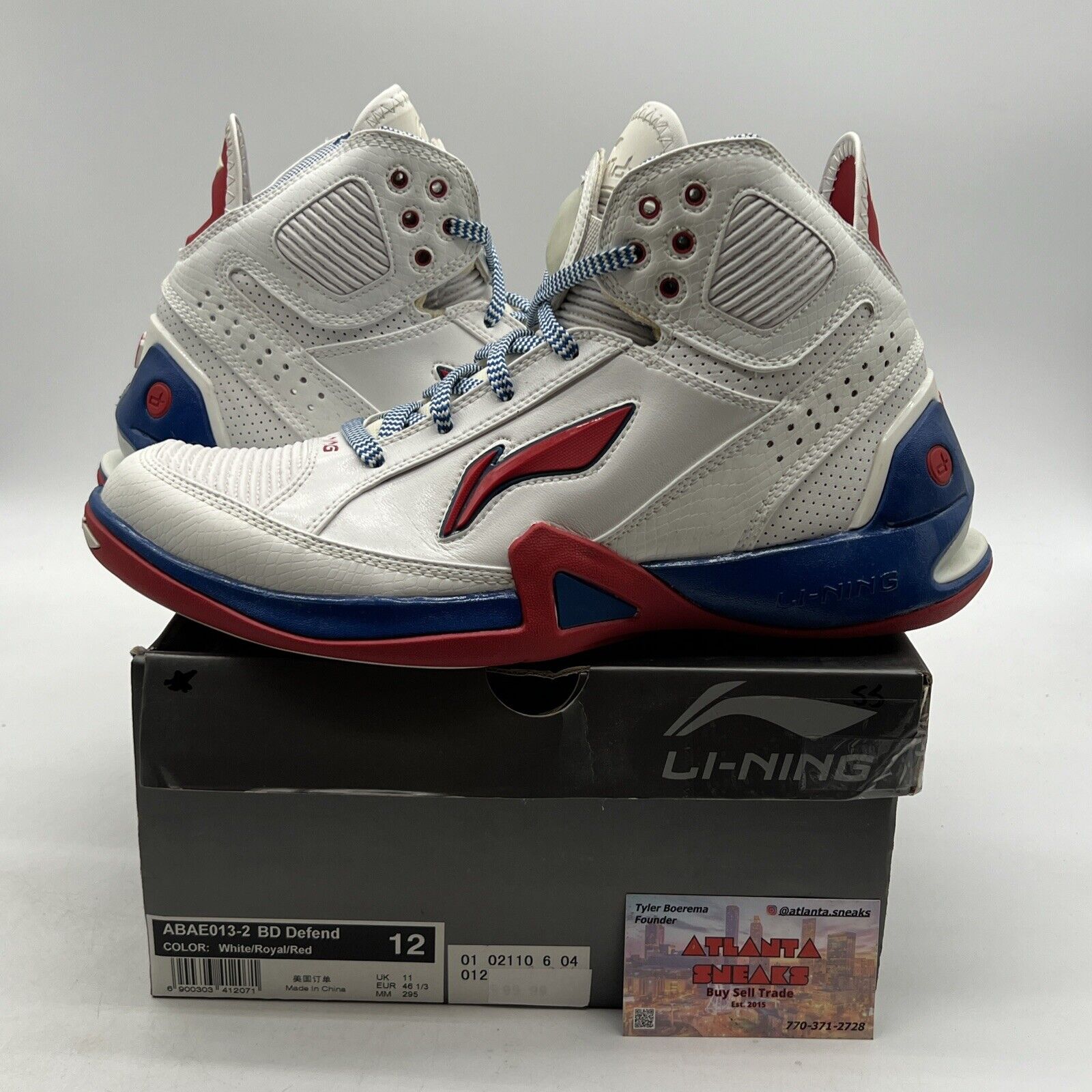 Size 12 - Li-Ning BD (Baron Davis) Defend White (ABAE013-2)