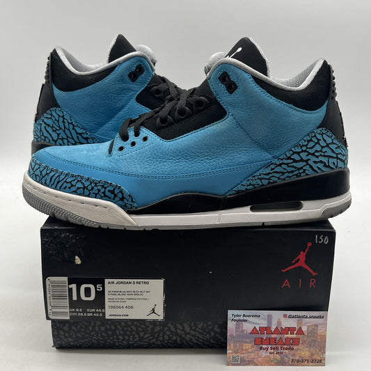 Size 10.5 - Air Jordan 3 Retro Powder Blue (136064-406)