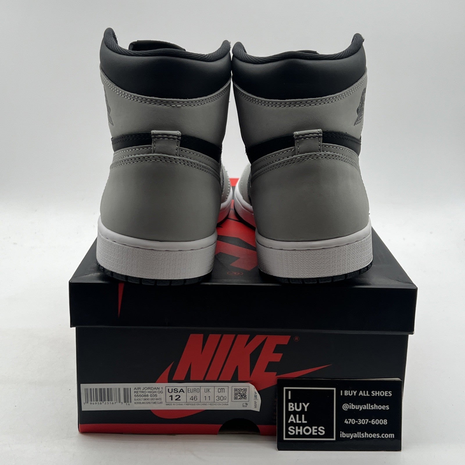 Size 12 - Air Jordan 1 Retro OG High Shadow 2.0 (555088-035)