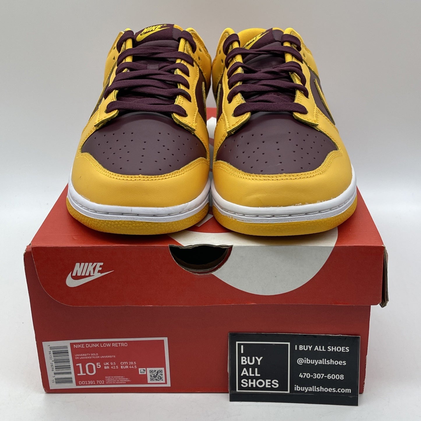 Size 10.5 - Nike Dunk Low Retro Arizona State Sun Devils 2022 (DD1391-702)