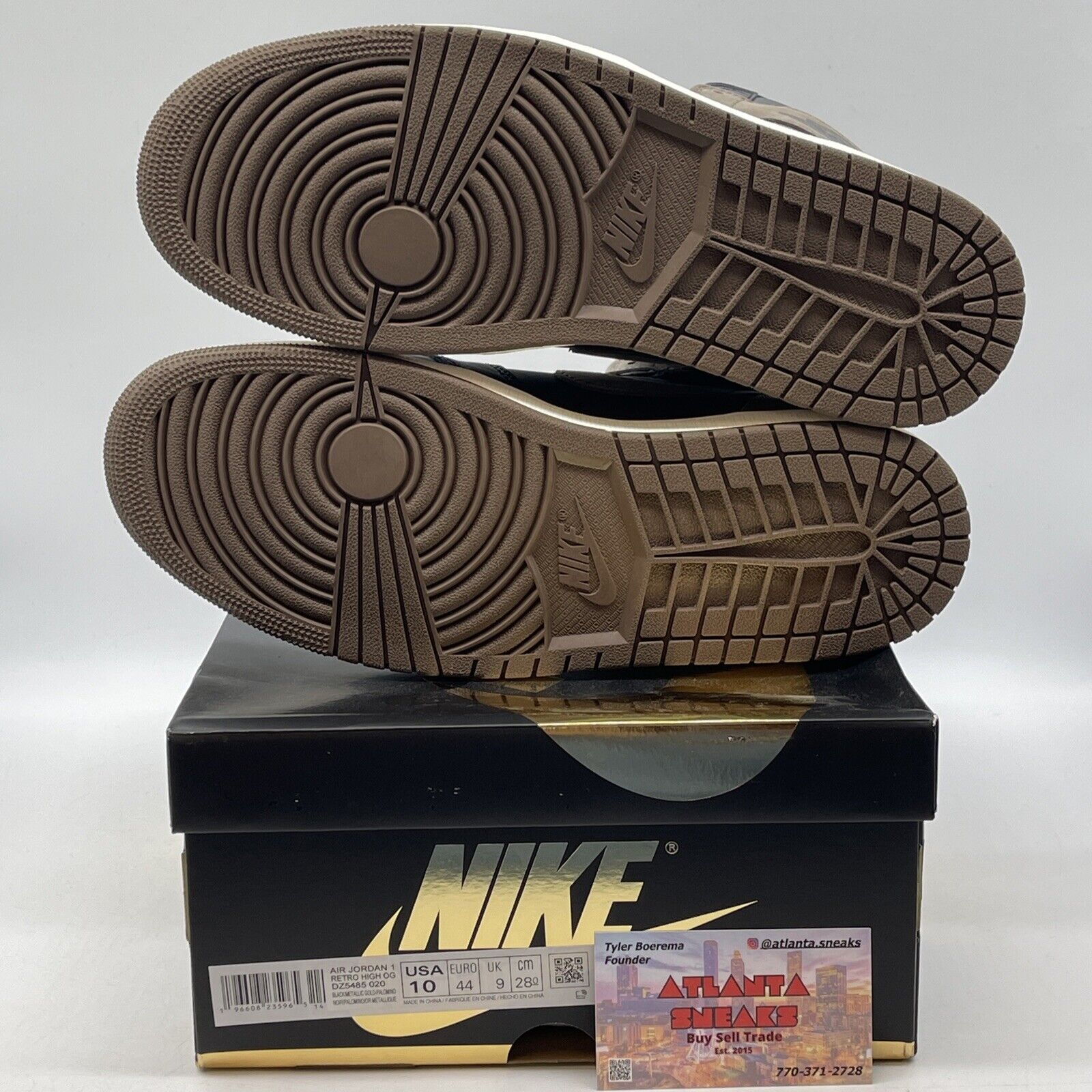 Size 10 - Jordan 1 Retro OG High Palomino Brown White Black Suede (DZ5485-020)