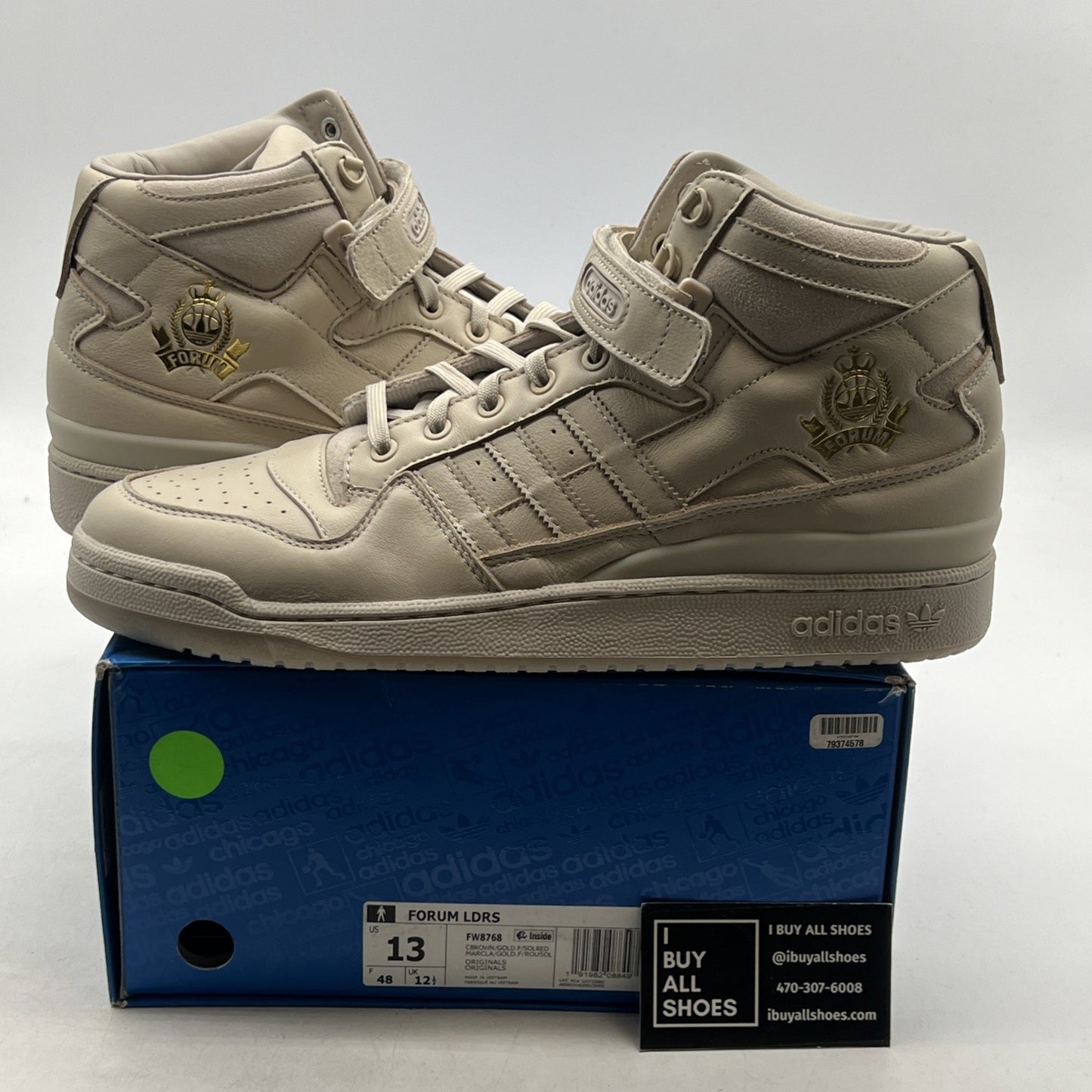 Size 13 - Leaders 1354 x Adidas Forum Friends & Family Mid Core Brown (FW8768)