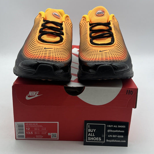 Size 12 - Nike Air Max DN SE Shoes Black Laser Orange Comet Red (HM0810-800)