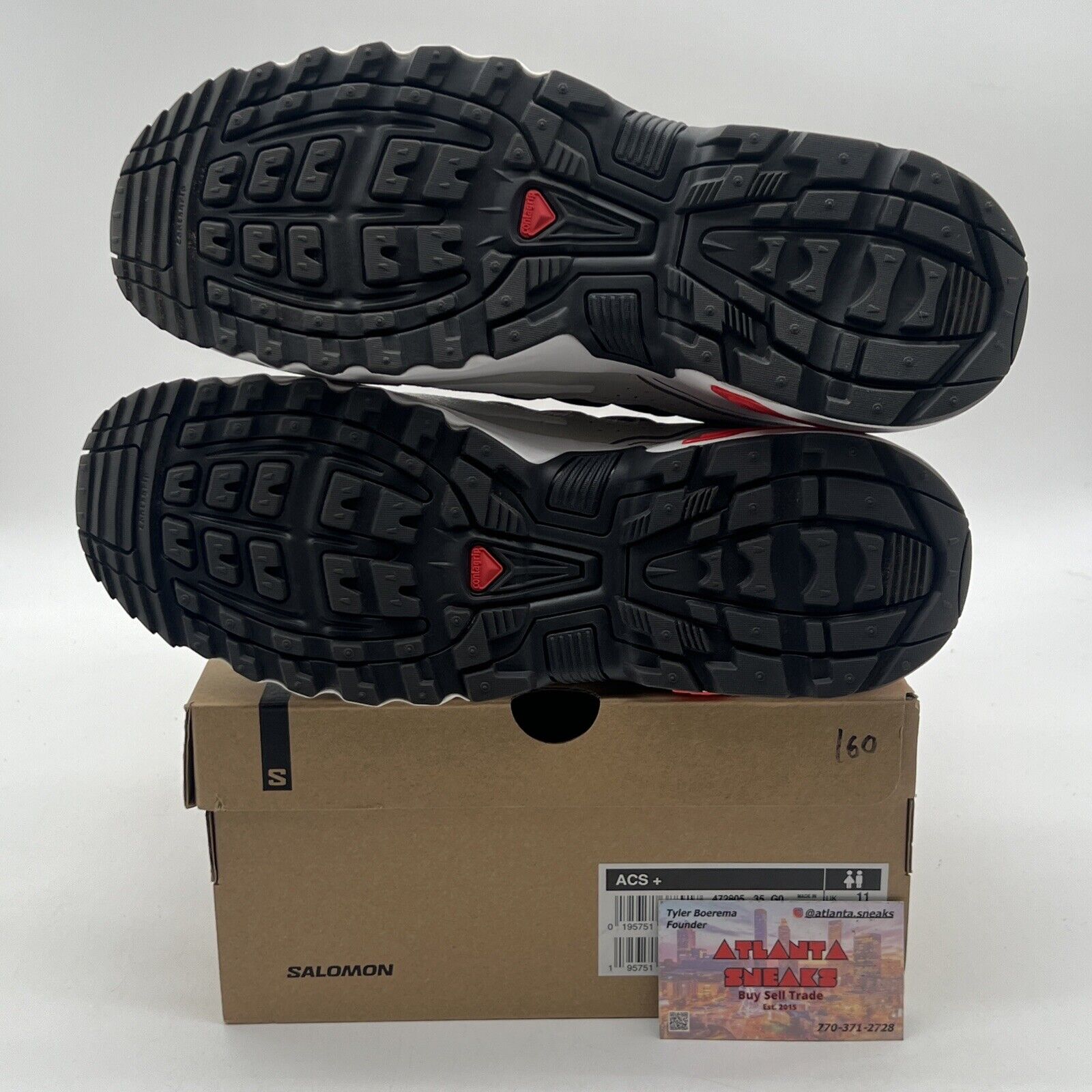 Size 11.5 - Salomon ACS+ OG Lunar Rock Poppy Red Black White (L4720500)
