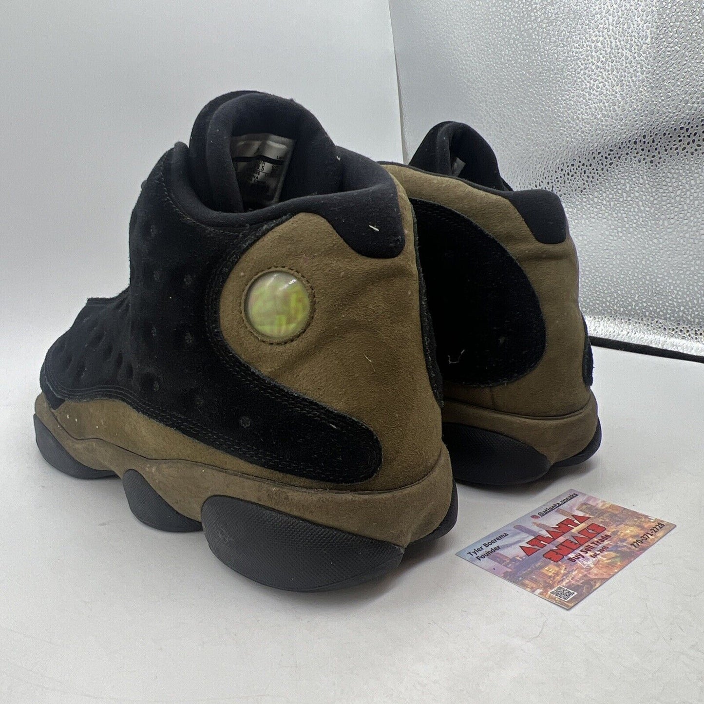 Size 14 - Air Jordan 13 Retro Olive Black Brown Suede (414571-006)