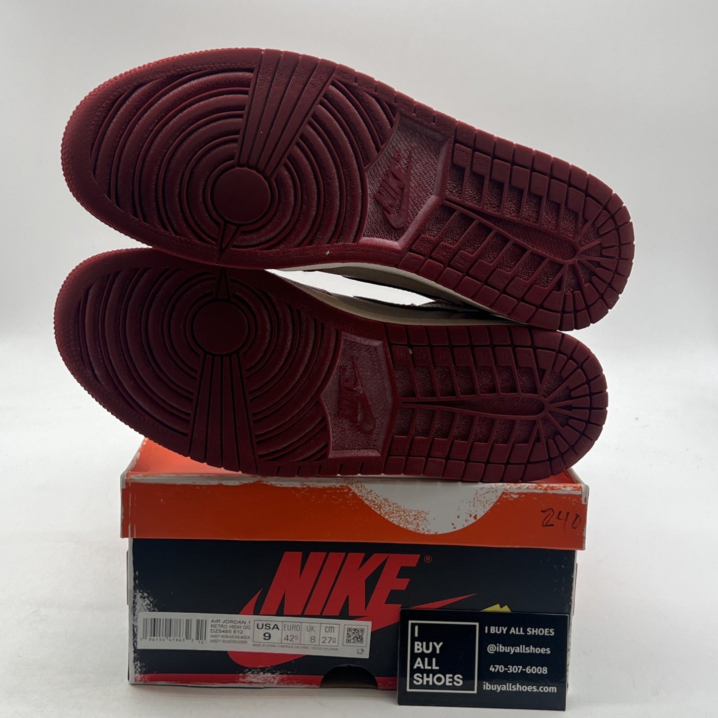 Size 9 - Air Jordan 1 Retro High OG Chicago Reimagined Lost & Found (DZ5485-612)
