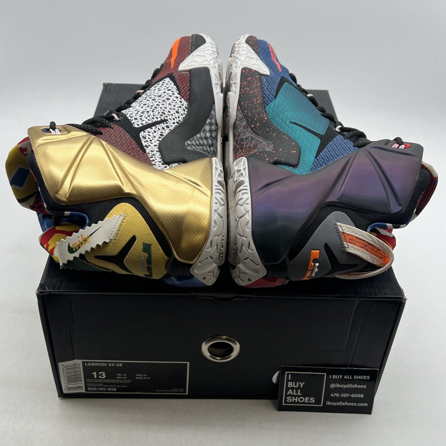 Size 13 - Nike LeBron 12 SE What The (802193-909)