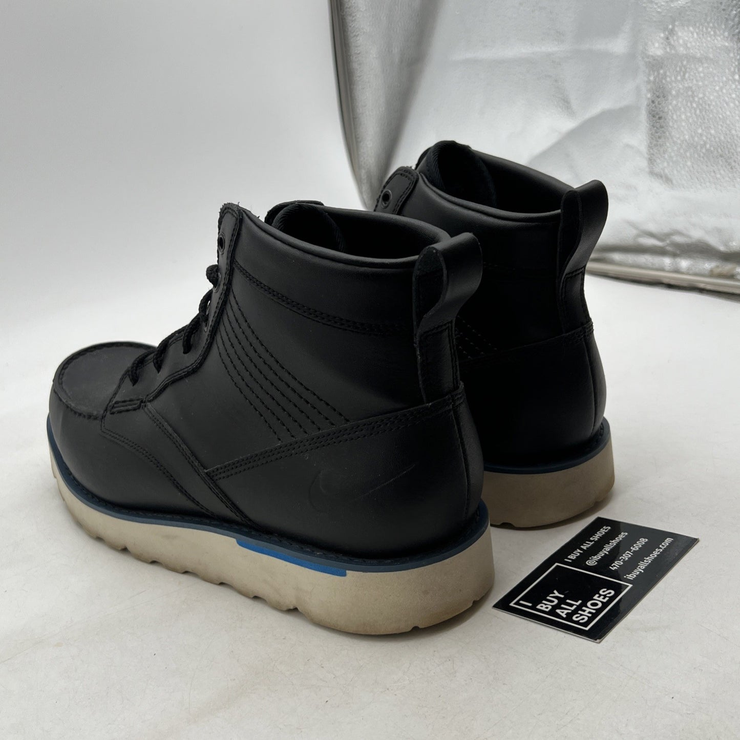 Size 12 - NIKE ACG KINGMAN Lightweight Welted Black Leather (525387-044)