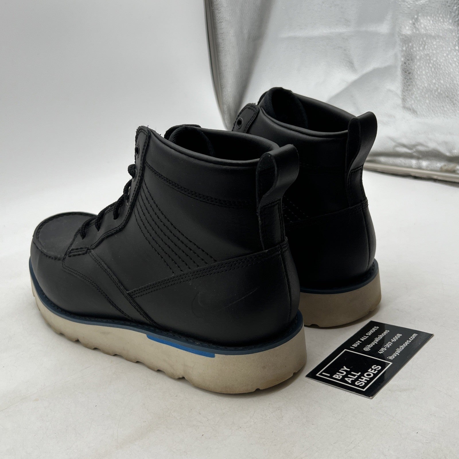 Size 12 - NIKE ACG KINGMAN Lightweight Welted Black Leather (525387-044)
