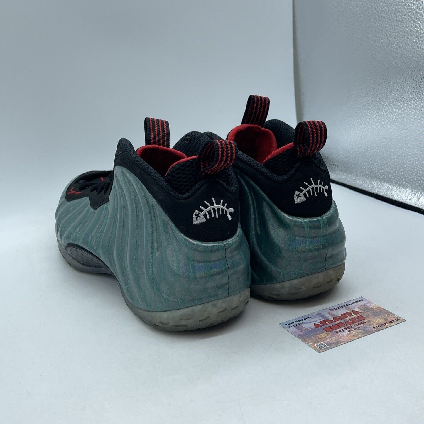 Size 12.5 - Nike Air Foamposite One PRM Gone Fishing Green Blue (575420-300)