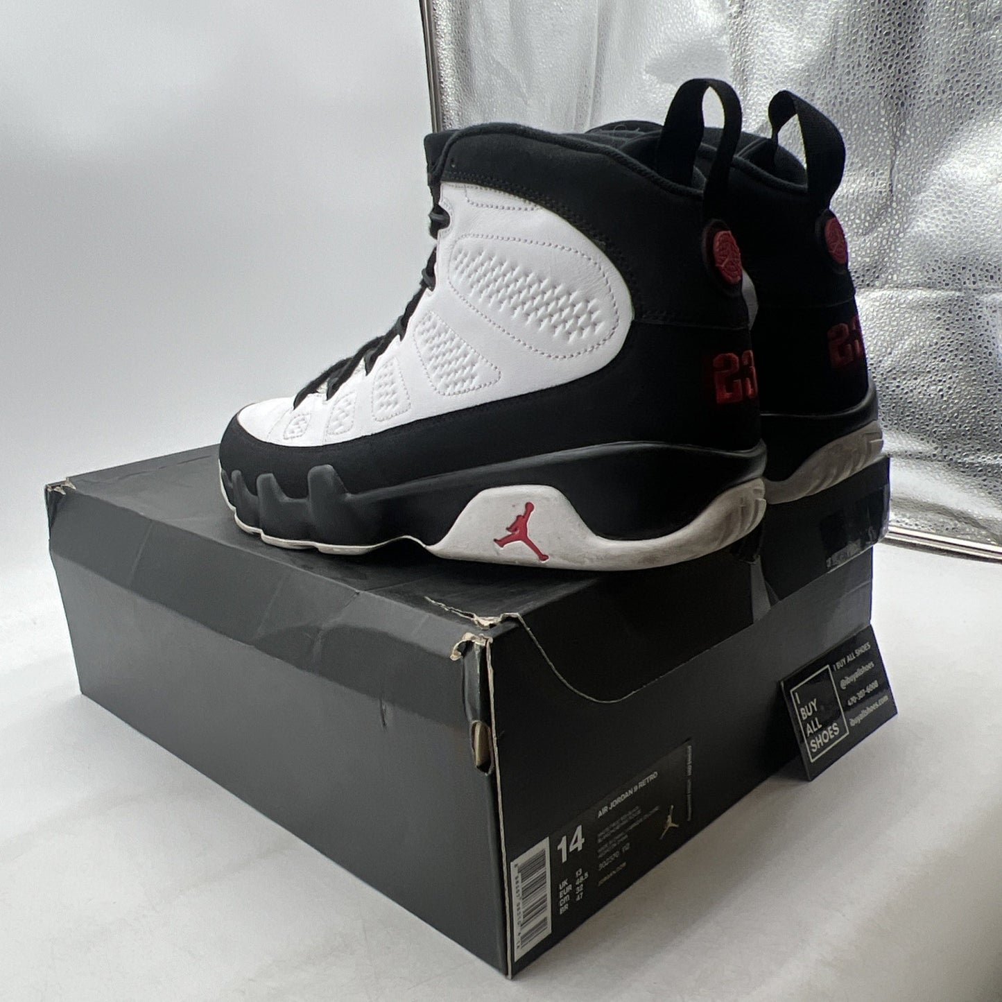 Size 14 - Air Jordan 9 Retro space jam 2016 (302370-112)