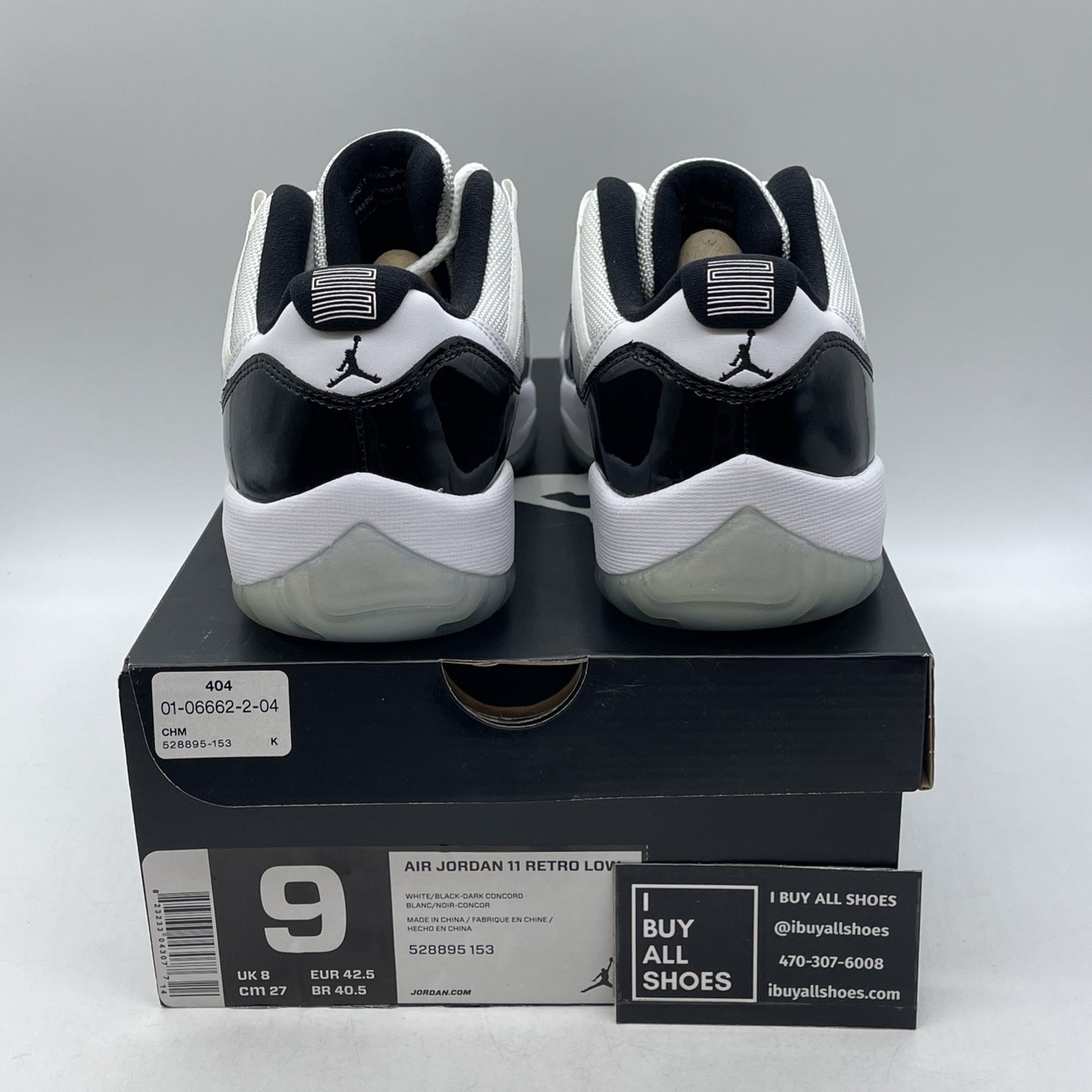 Size 9 - Air Jordan 11 Retro Low Concord (528895-153)