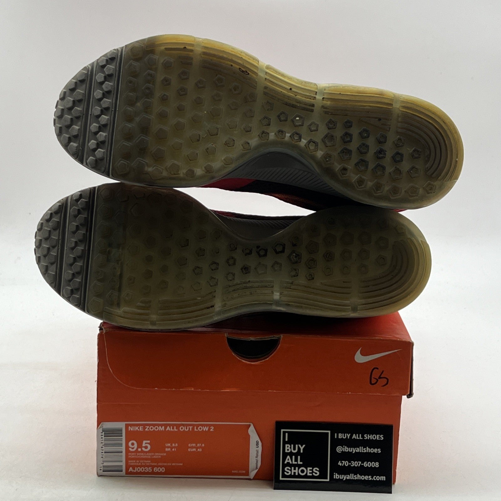 Size 9.5 - Nike Zoom All Out 2 Low Red (AJ0035-600)