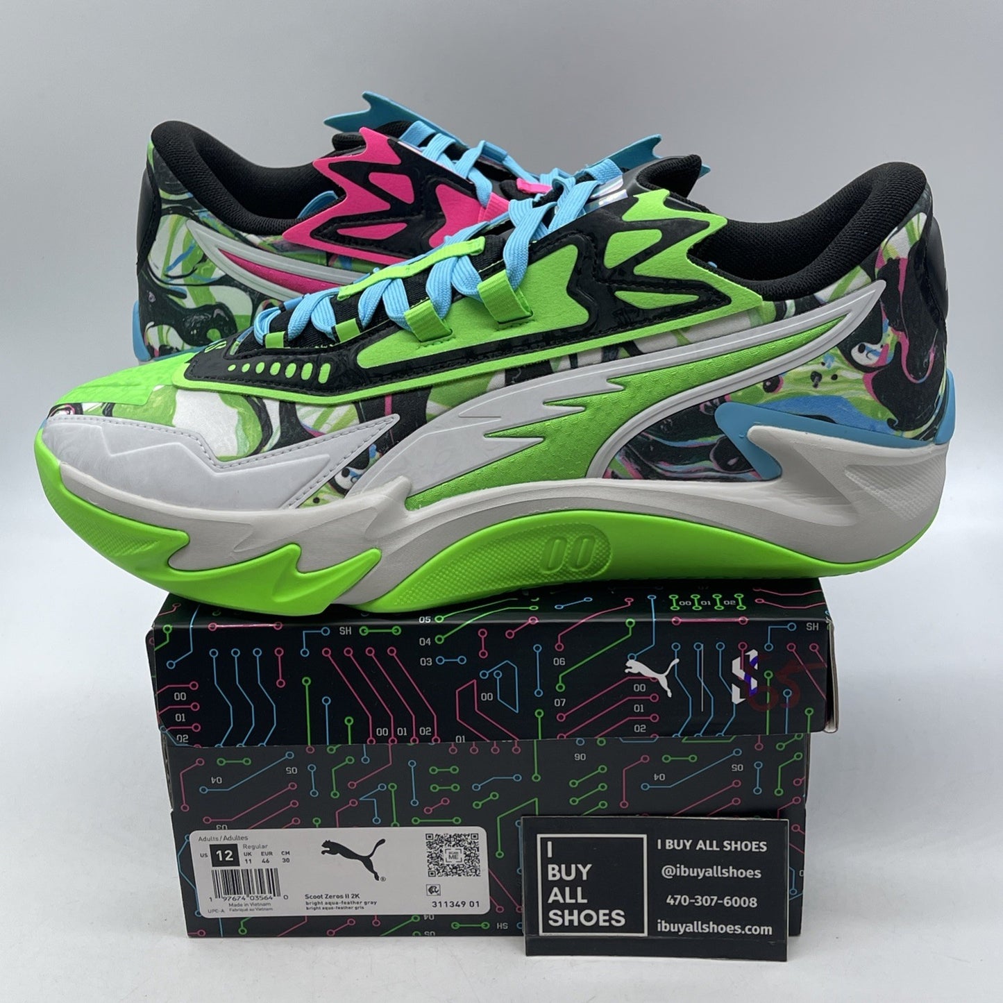 Size 12 - NBA 2K x Puma Scoot Zeros 2 Mismatched (311349-01)