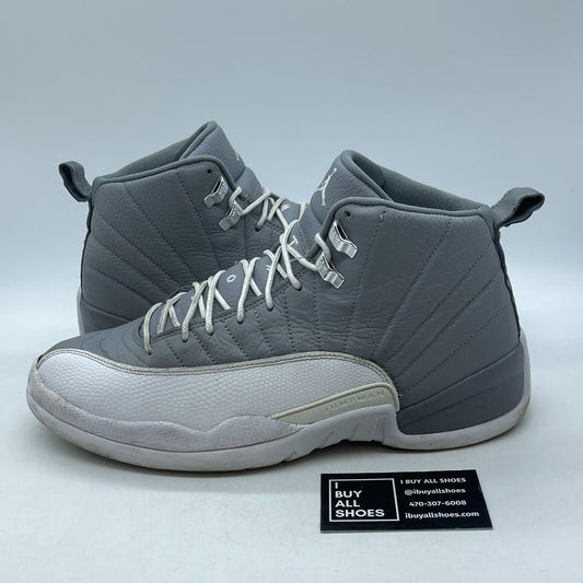 Size 12 - Jordan 12 Stealth 2022 Grey White Leather (CT8013-015)