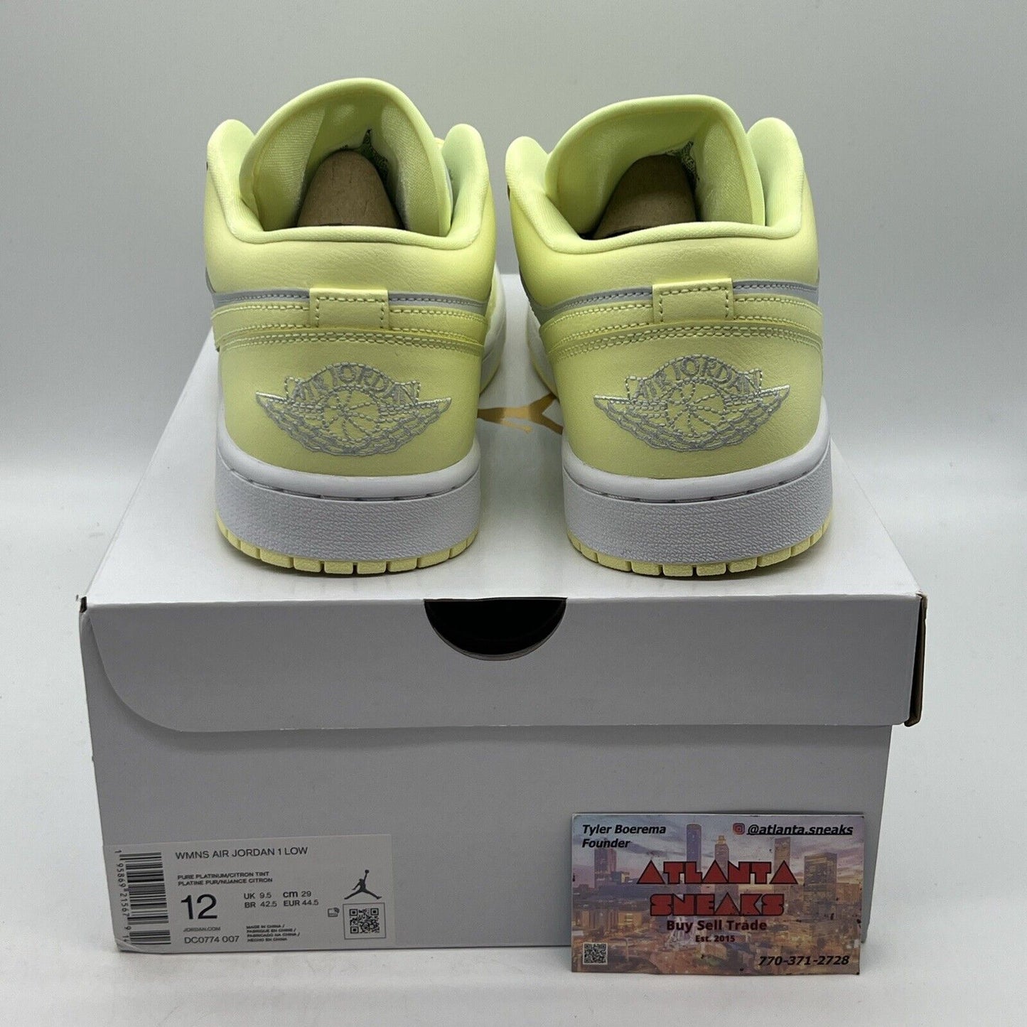 Size 12 - Jordan 1 Low Lemonade Brand New Og All