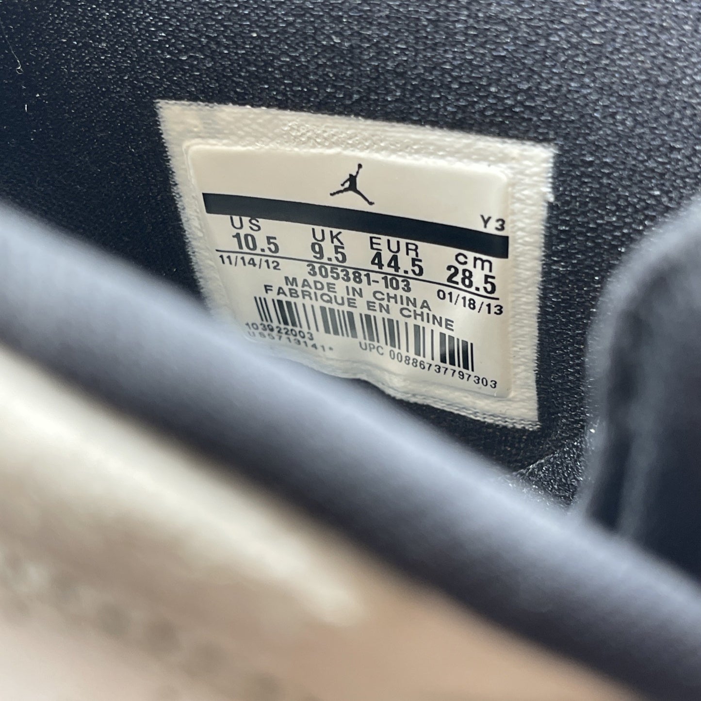 Size 10.5 - Air Jordan 8 Retro 2008 Countdown Pack White Grey (305381-103)