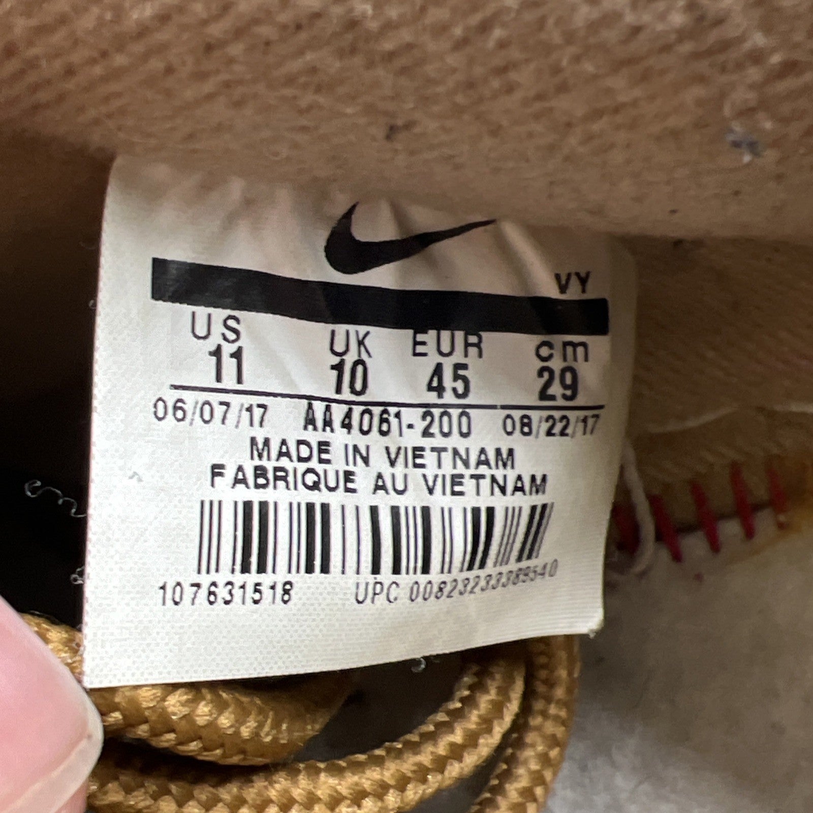 Size 11 - Nike Air Force 1 2017 Low Flax (AA4061-200)
