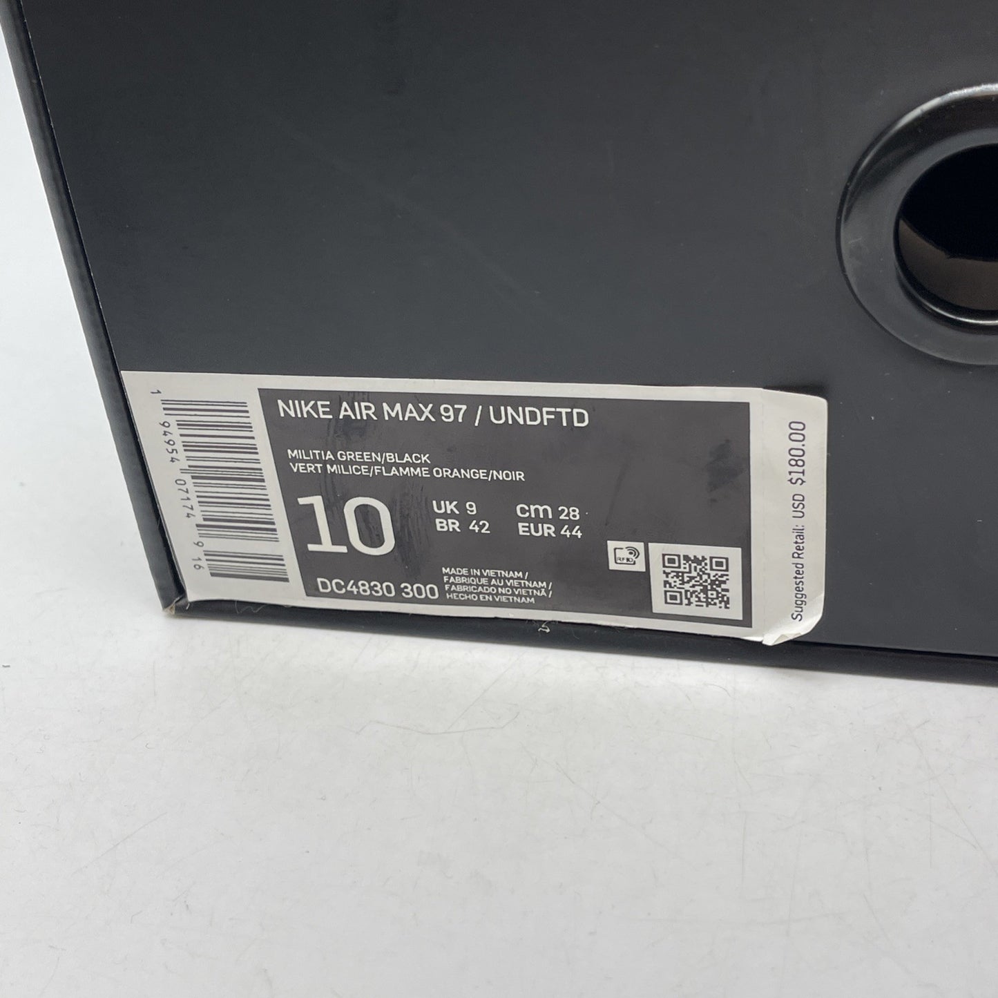 Size 10 - Nike Undefeated x Air Max 97 Militia Green (DC4830-300)