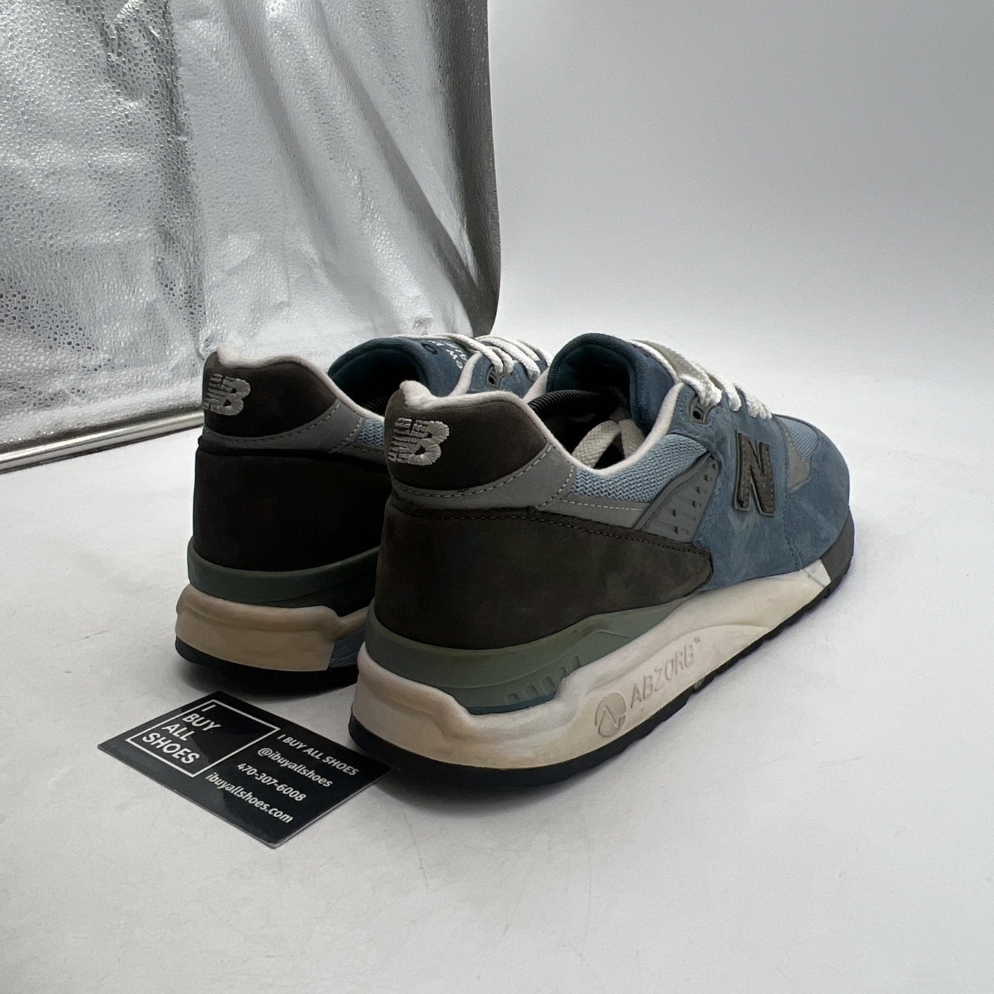 Size 13 - New Balance 998 Made in USA Blue Denim (M998BD)