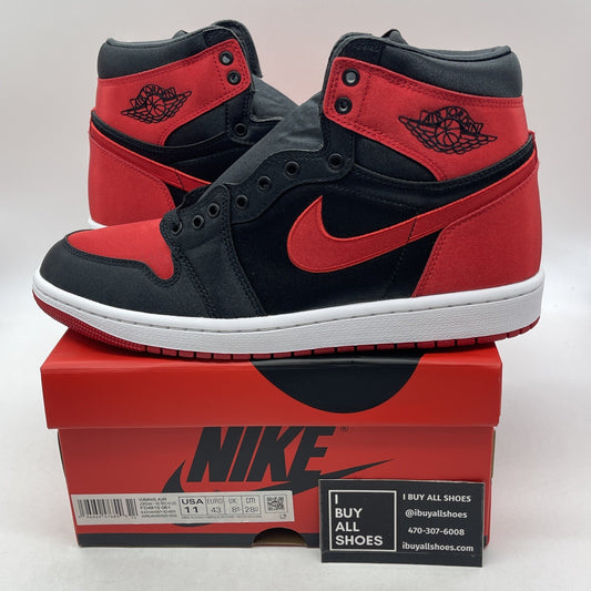 Size 11W - Air Jordan 1 Retro OG 2023 High Satin Bred (FD4810-061)