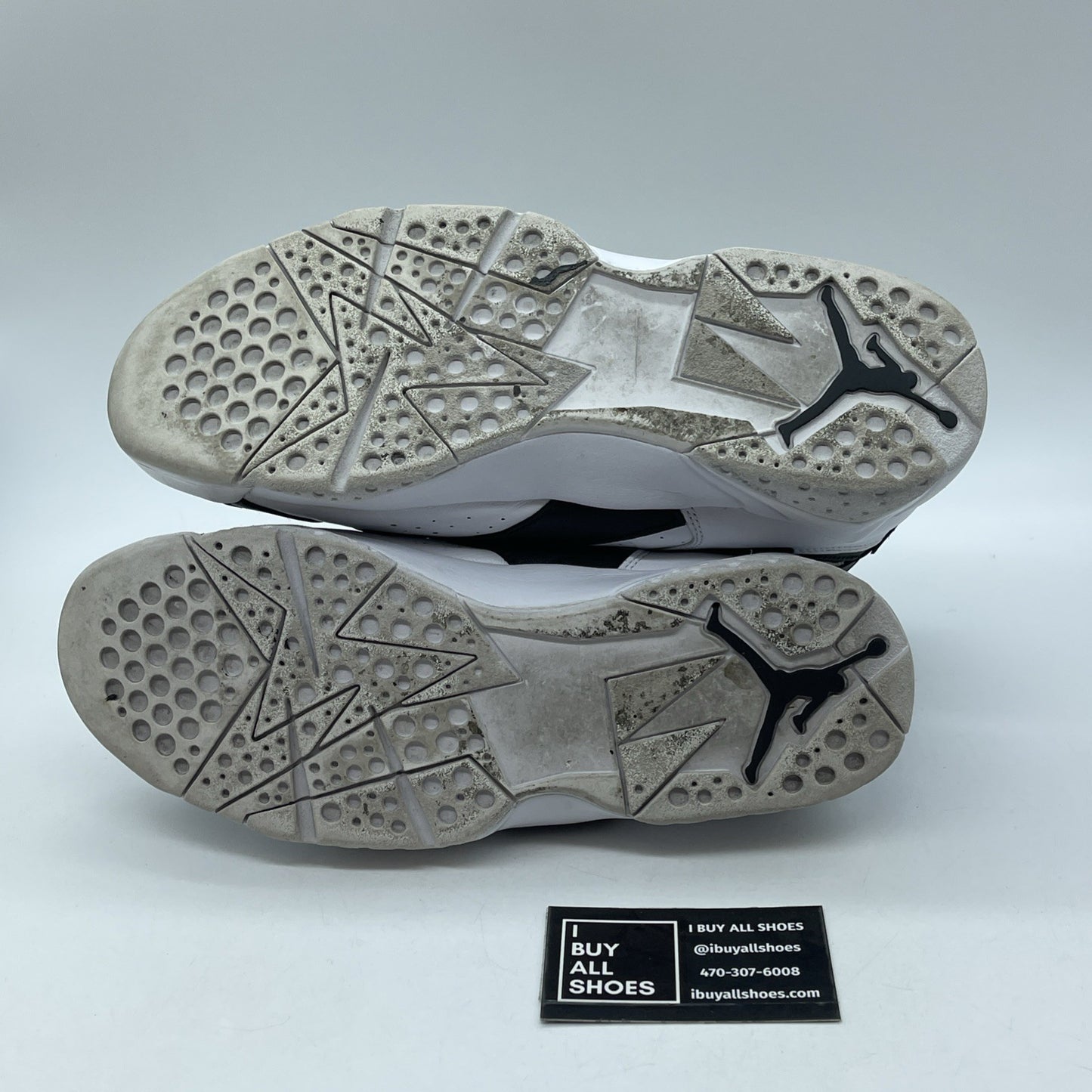 Size 9.5 - Air Jordan 7 Retro Champagne Black White Gold Leather (725093-140)
