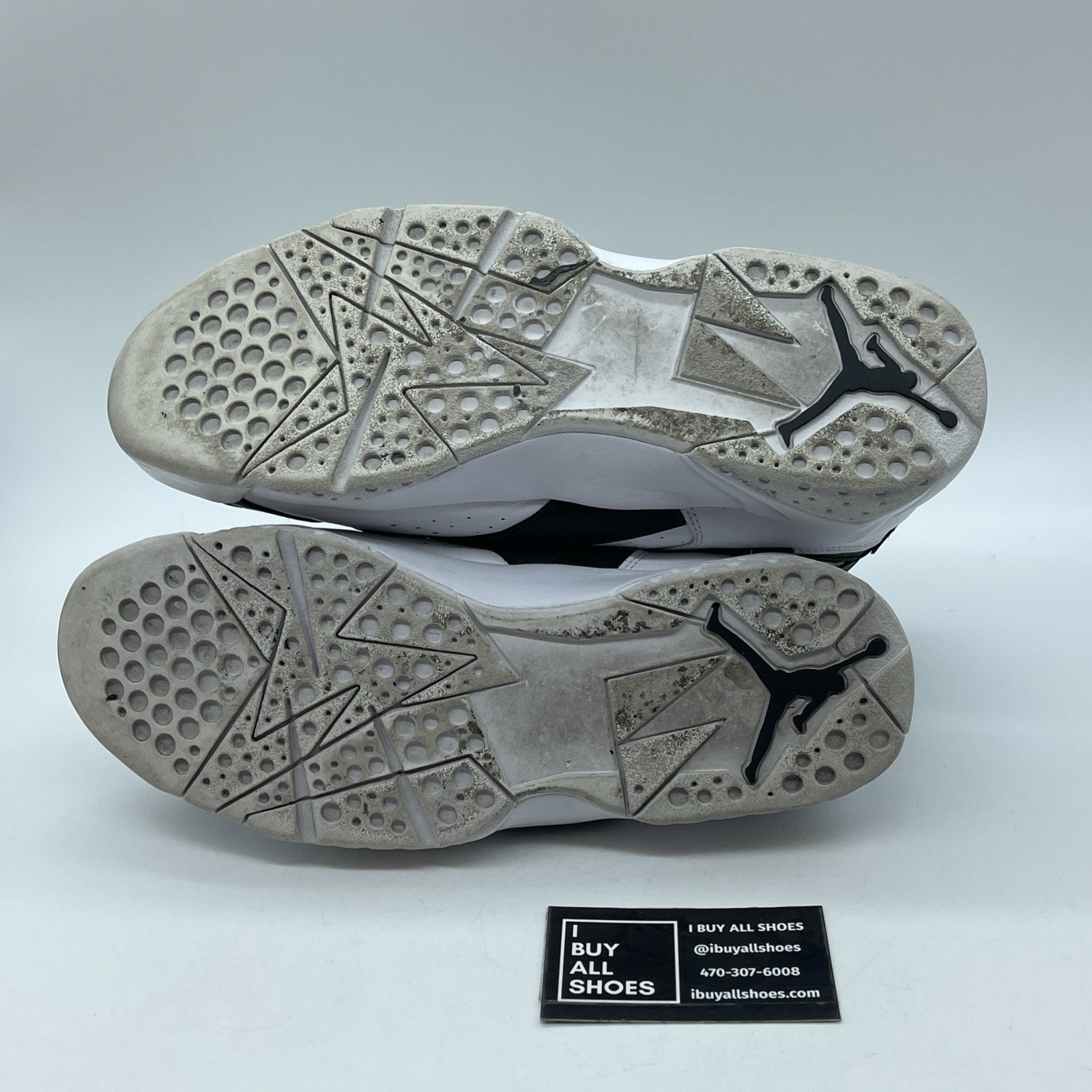 Size 9.5 - Air Jordan 7 Retro Champagne Black White Gold Leather (725093-140)