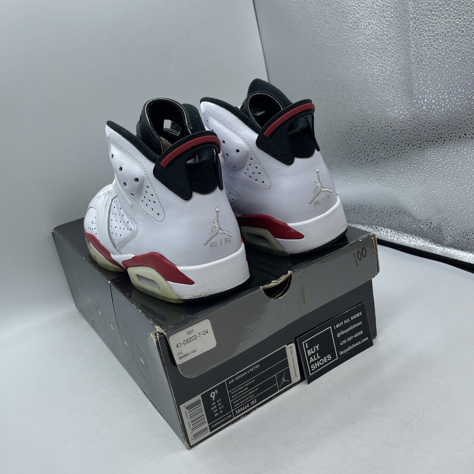 Size 9.5 - Air Jordan 6 Retro Bulls (384664-102)