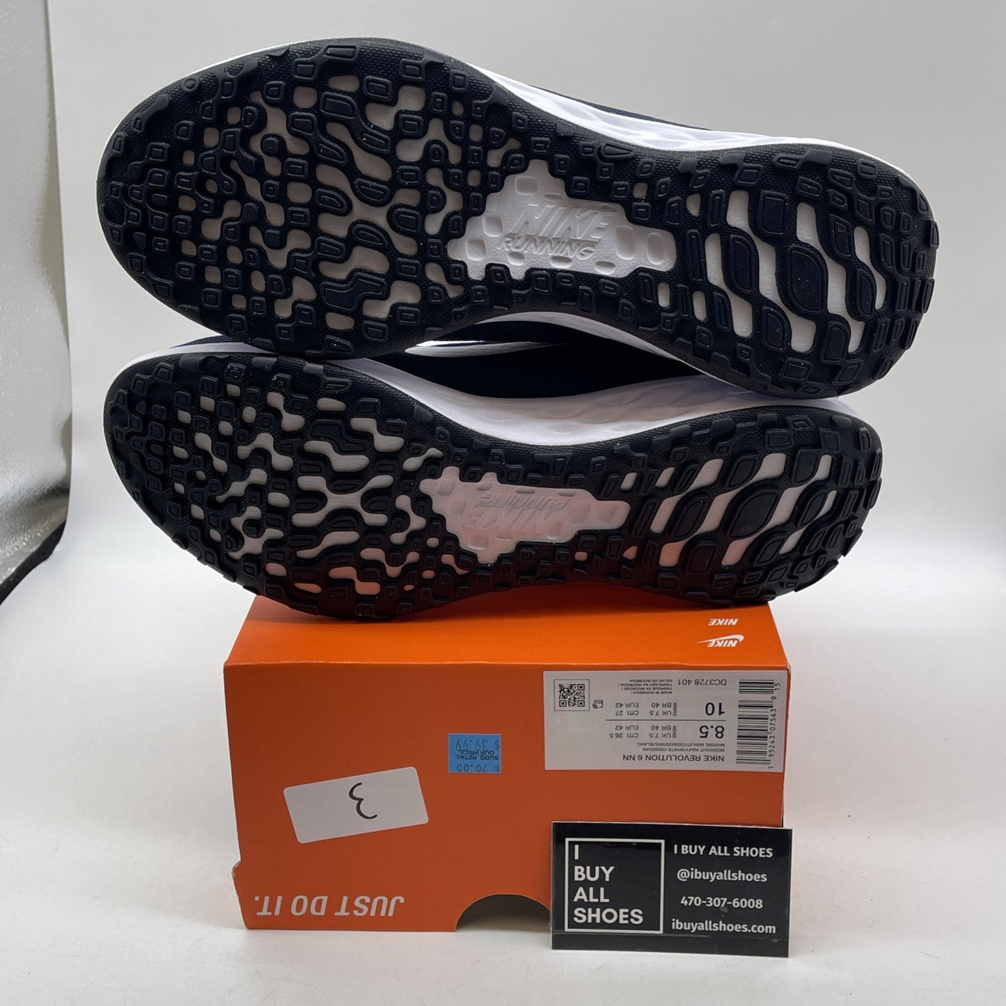 Size 8.5 - Nike Revolution 6 Next Nature Dark Obsidian Hyper Royal (Dc3728-401)