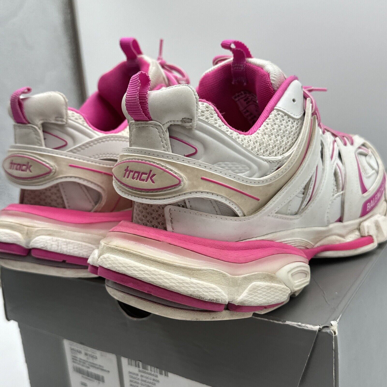 Balenciaga Track 41 Pink and White Sneakers US Women's 11 SPB-SAL (330226) Men 9