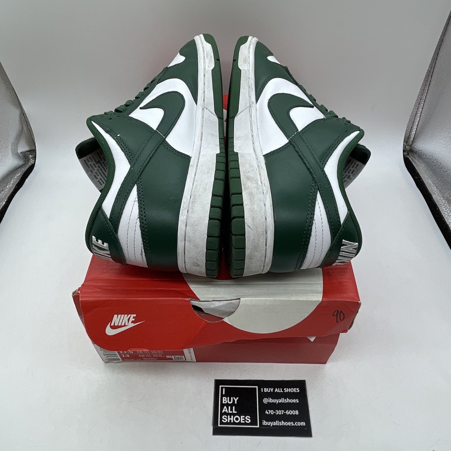 Size 11.5 - Nike Dunk Low Michigan State (DD1391-101)