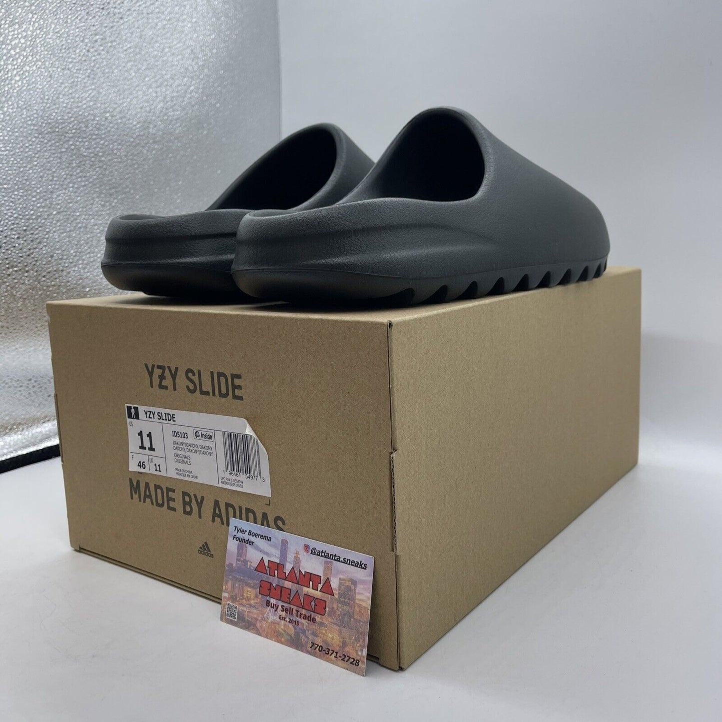 Size 11 - Adidas Yeezy Slide Black (ID5103)