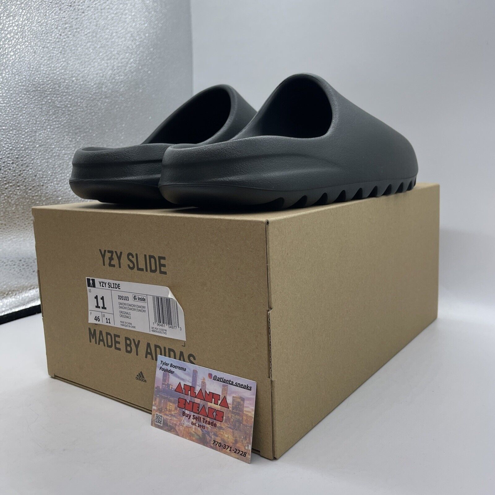 Size 11 - Adidas Yeezy Slide Black (ID5103)
