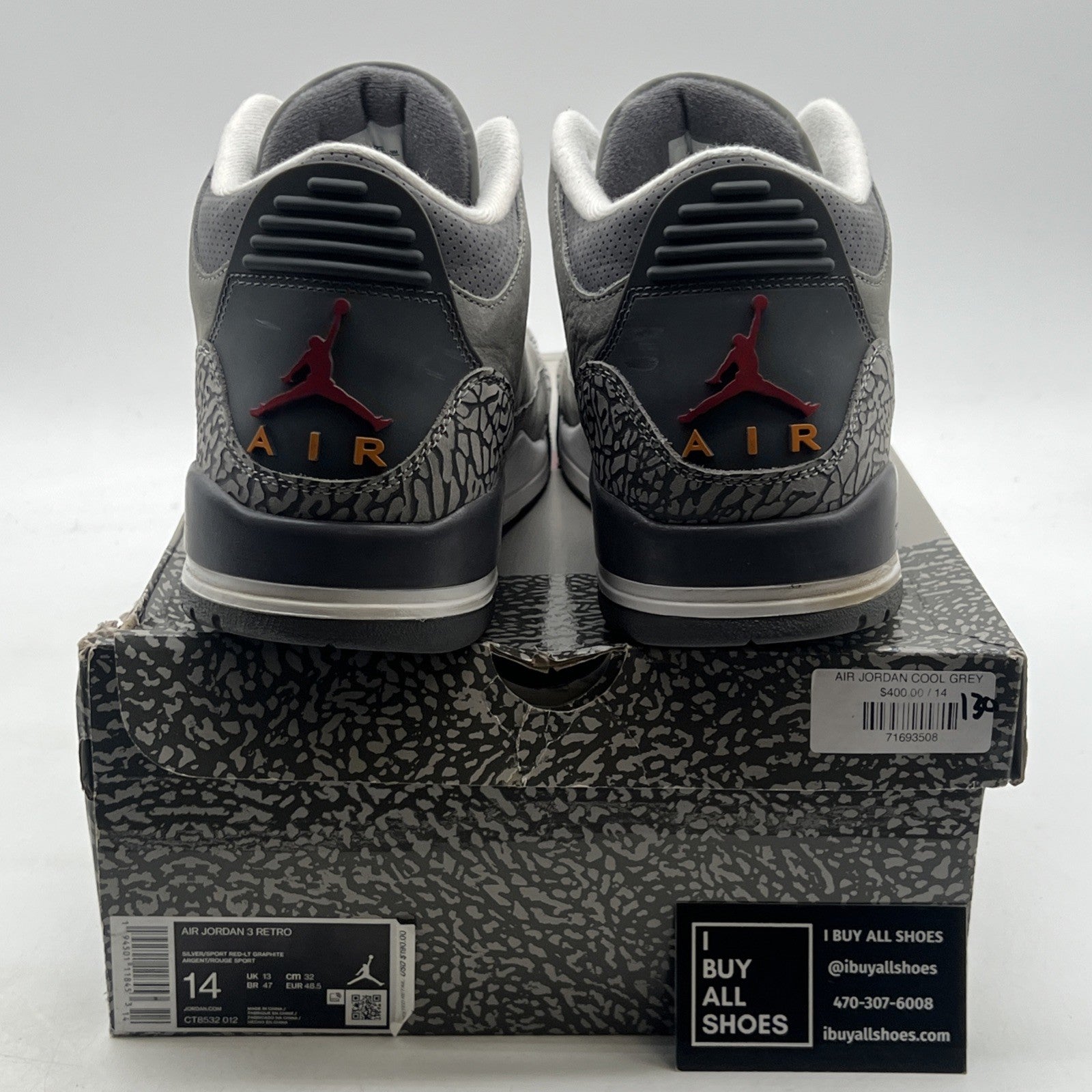 Size 14 - Air Jordan 3 Retro Mid Cool Grey (CT8532-012)