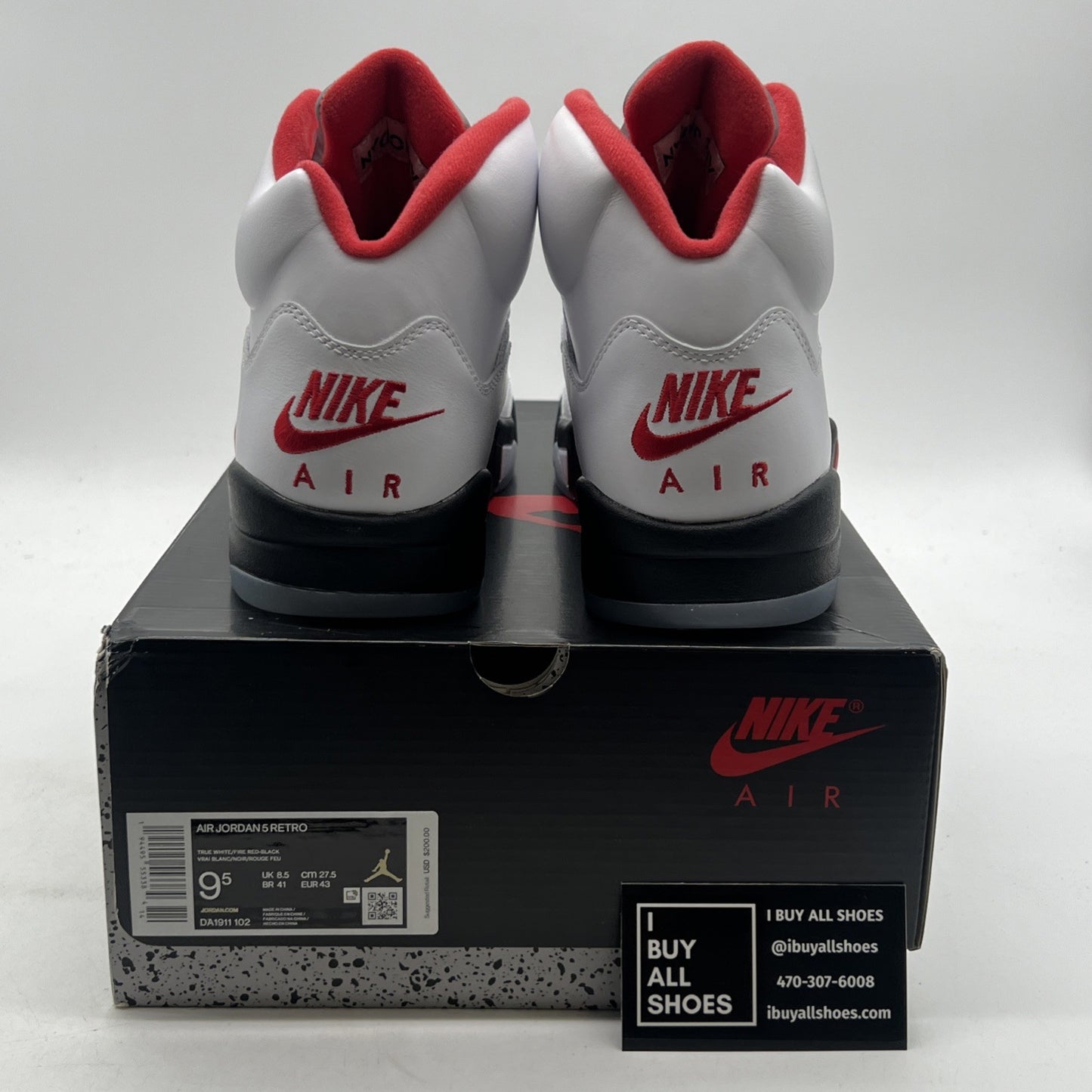 Size 9.5 - Air Jordan 5 Retro Mid Fire Red (DA1911-102)