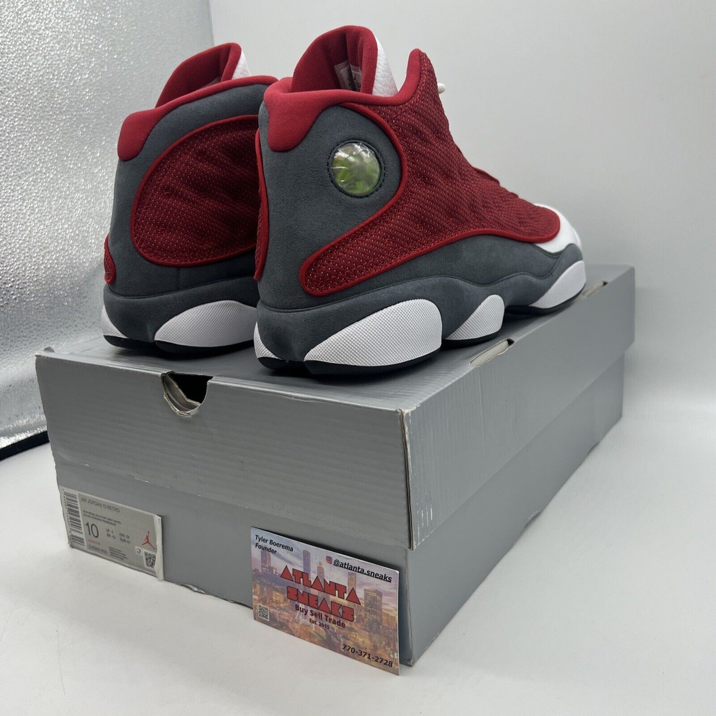 Size 10 - Jordan 13 Red/White - DJ5982600 Brand New Og All Grey