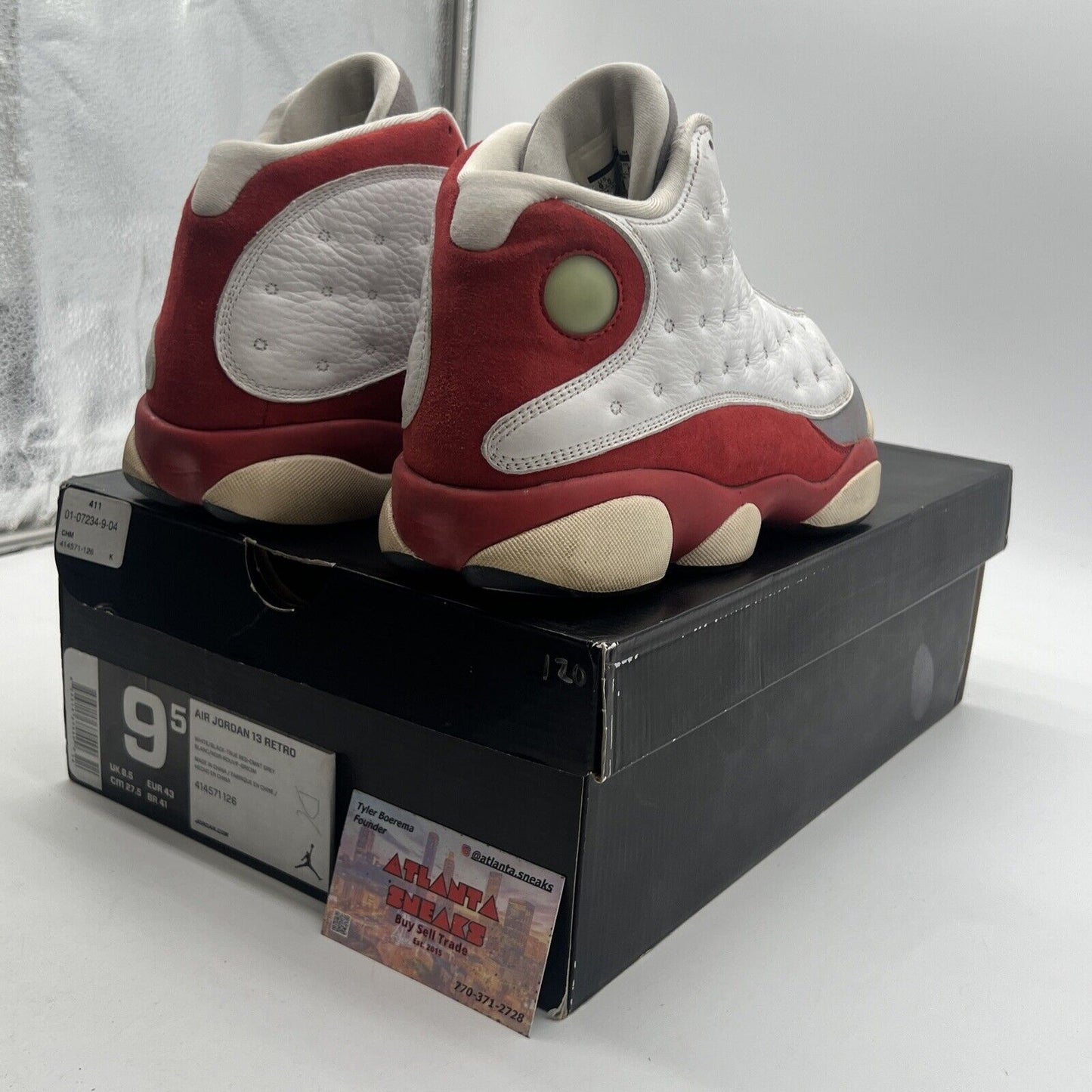 Size 9.5 - Air Jordan 13 Retro 2014 Grey Toe (414571-126)