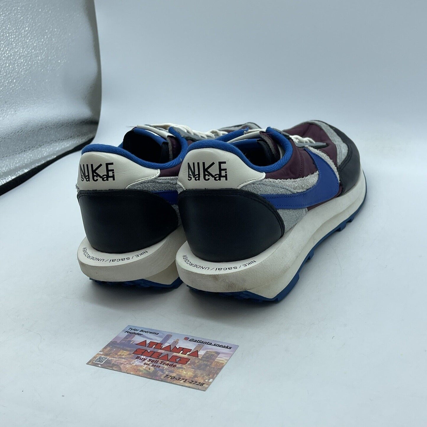 Size 11.5 - Nike sacai x Undercover x LDWaffle Night Maroon Team Royal Suede