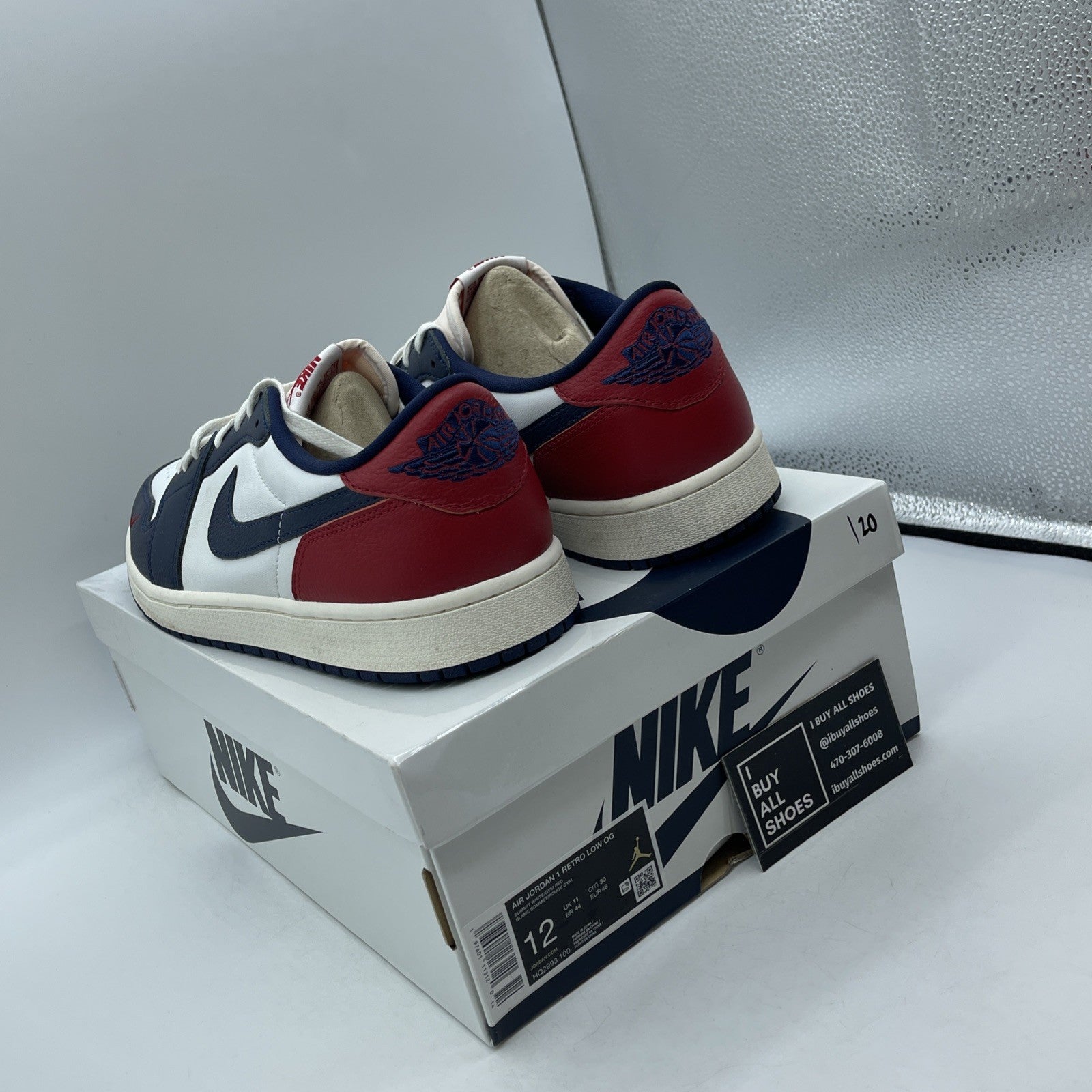 Size 12 - Air Jordan 1 Retro OG Low Howard University (HQ2993-100)